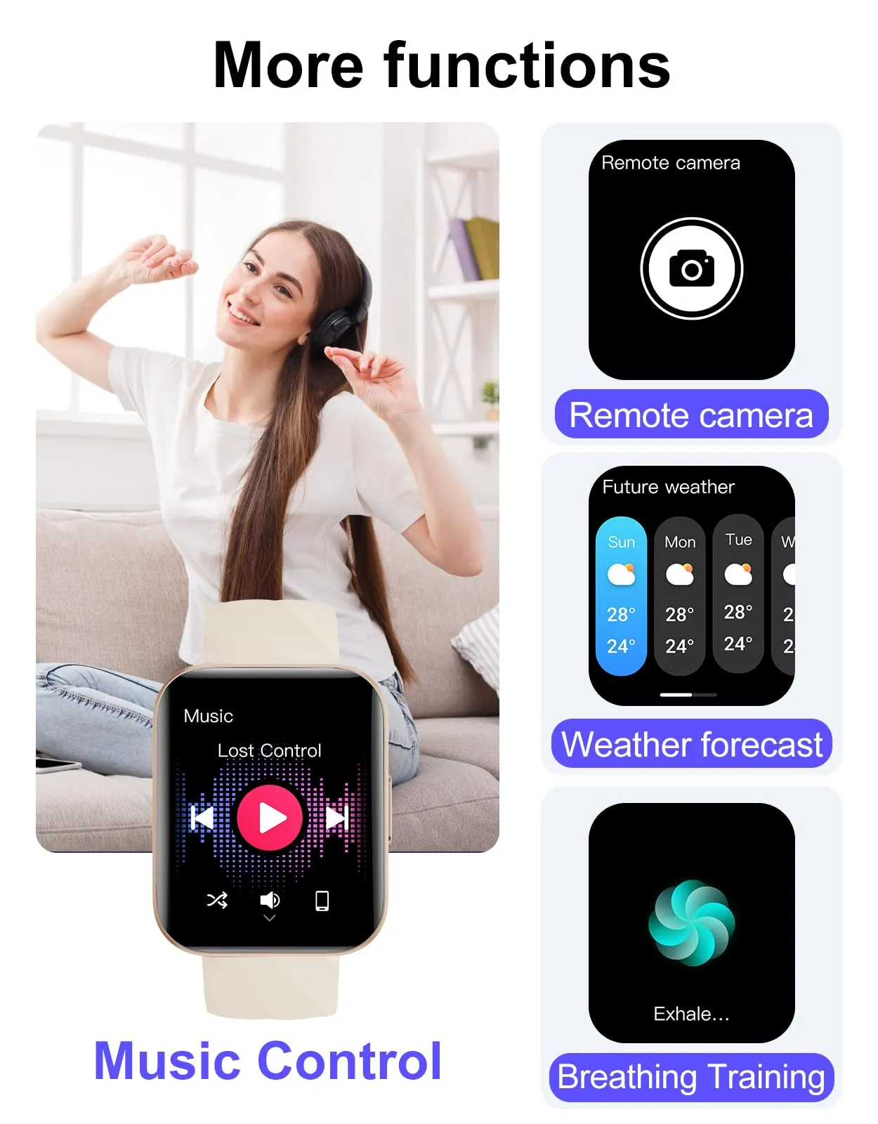 Dakofied Smartwatch Chiamate Bluetooth, Cardiofrequenzimetro, Saturimetro, IP68, AMOLED 1.83", Android e iOS - immagine 7