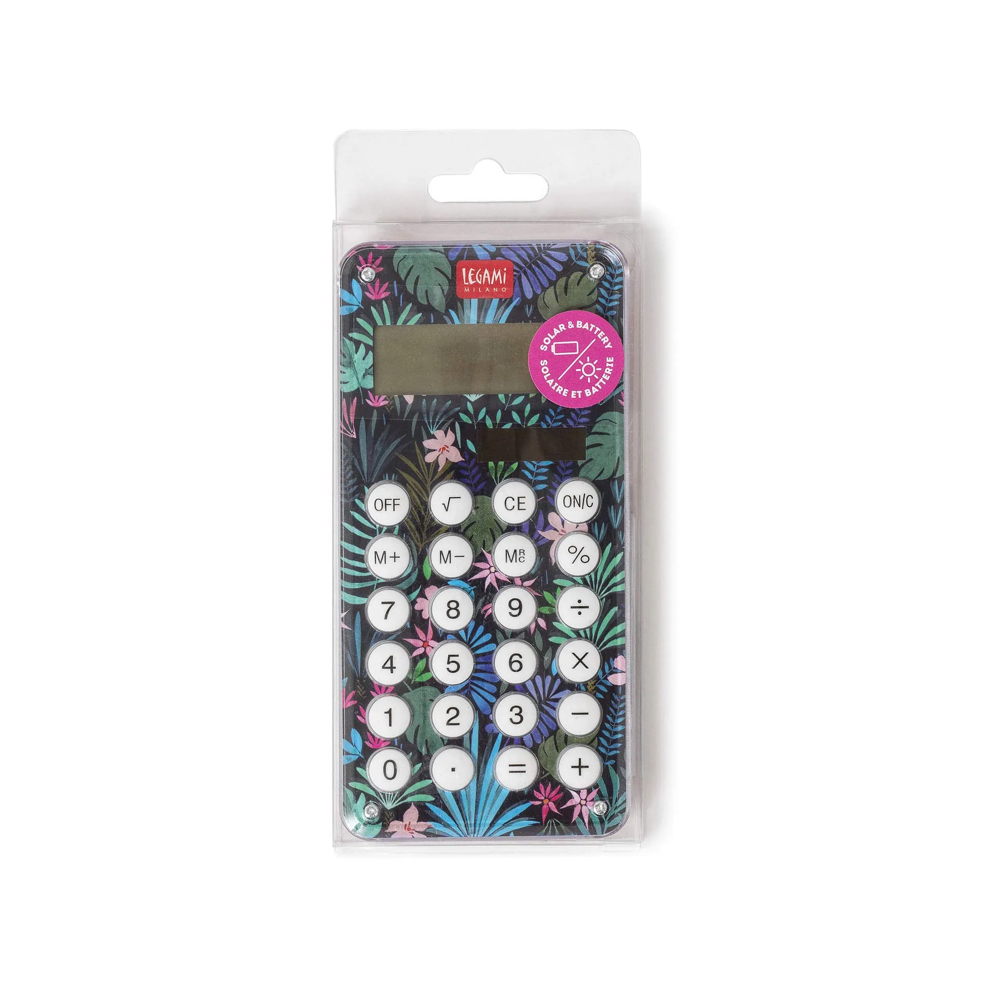 Legami Calcolatrice Two Way Power Flora, 6x12,5 cm - immagine 3