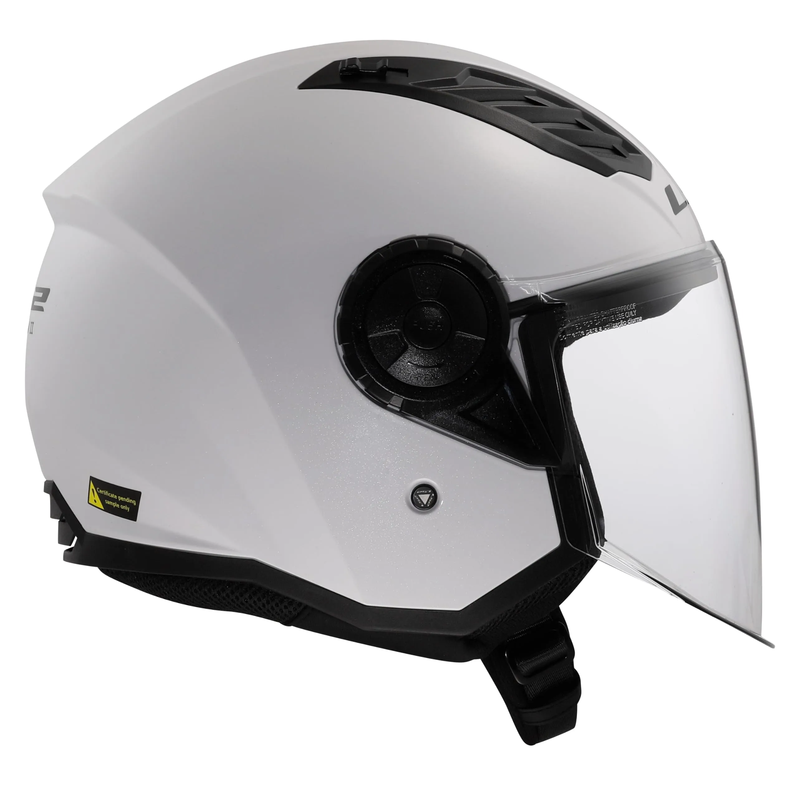 LS2 Airflow II Jet Helmet - Gloss White, M - immagine 7