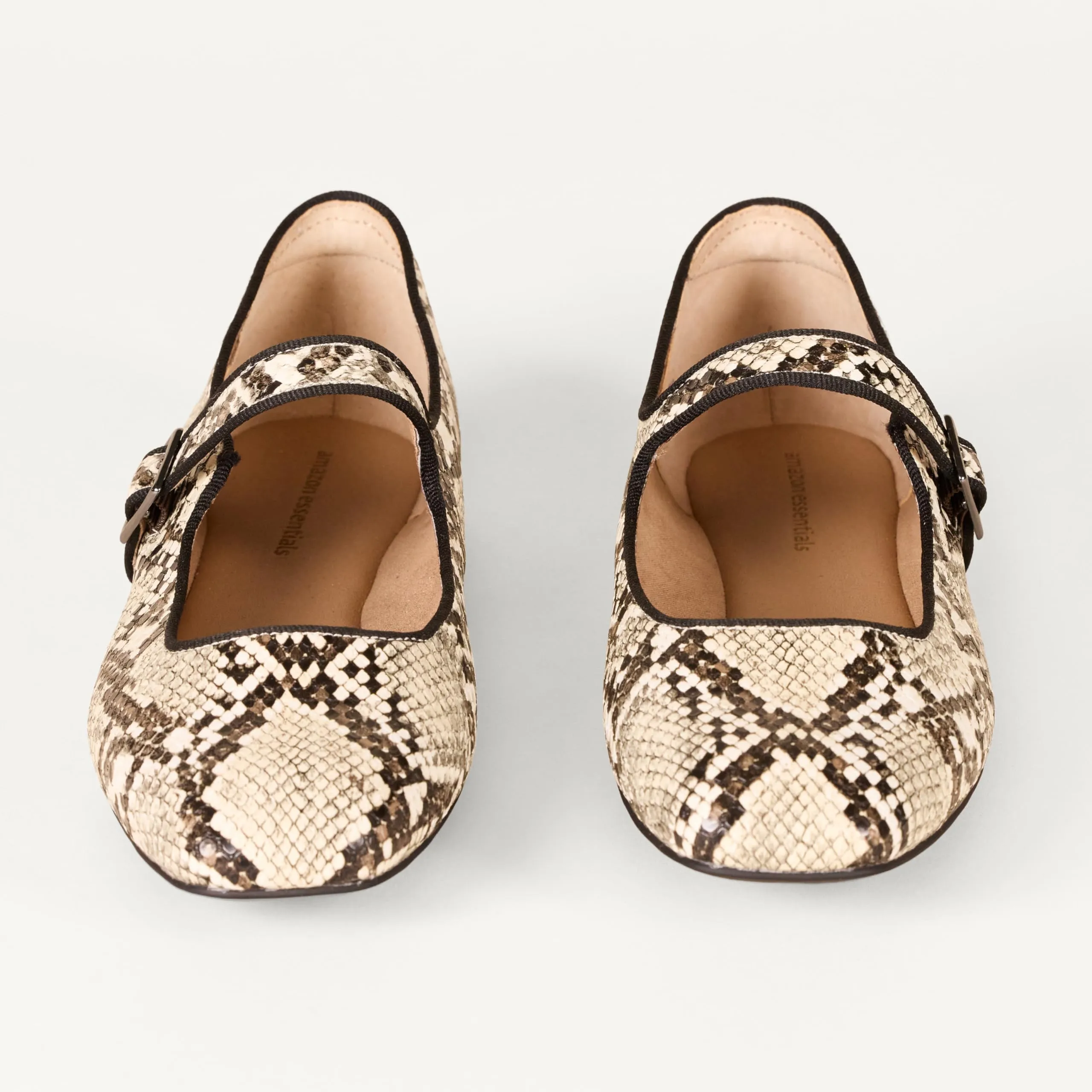 Amazon Essentials Ballerine Mary Jane Donna, Serpente Finta Pelle, 42 EU - immagine 4