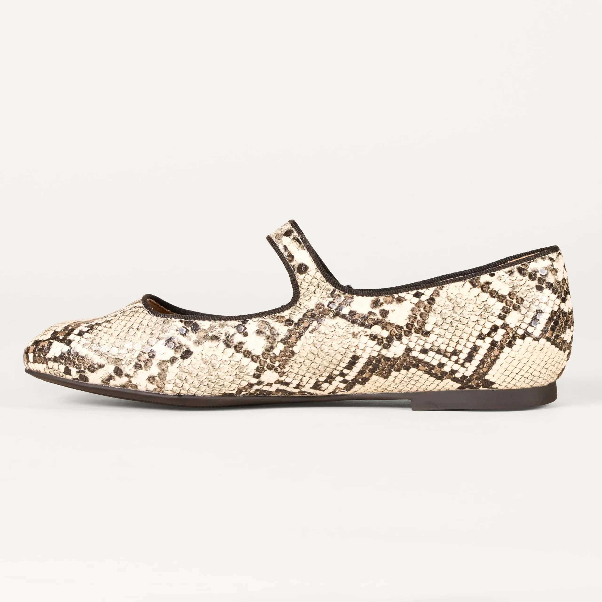 Amazon Essentials Ballerine Mary Jane Donna, Serpente Finta Pelle, 37.5 EU - immagine 3