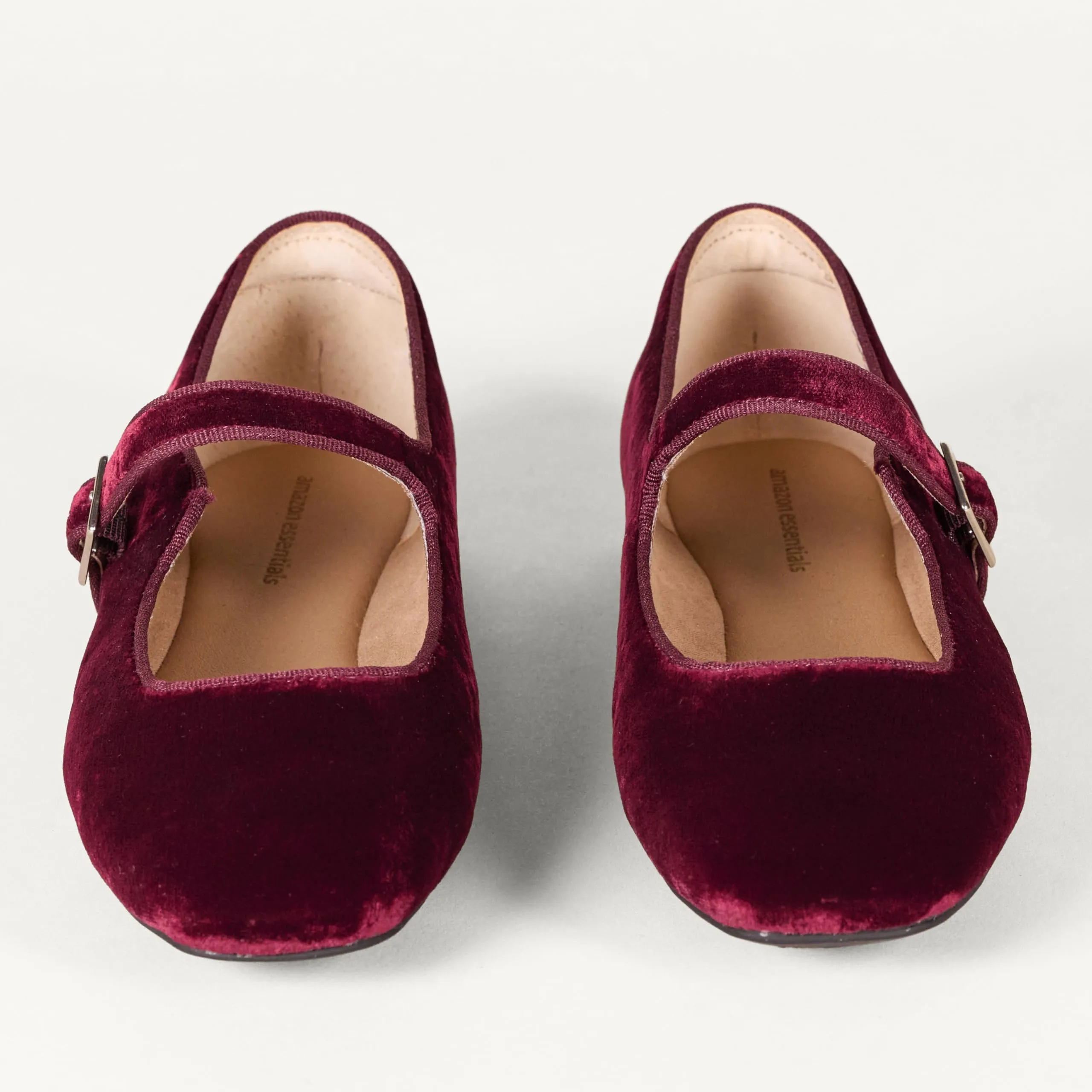 Amazon Essentials Ballerine Mary Jane Donna, Bordeaux Velluto, 42 EU - immagine 4