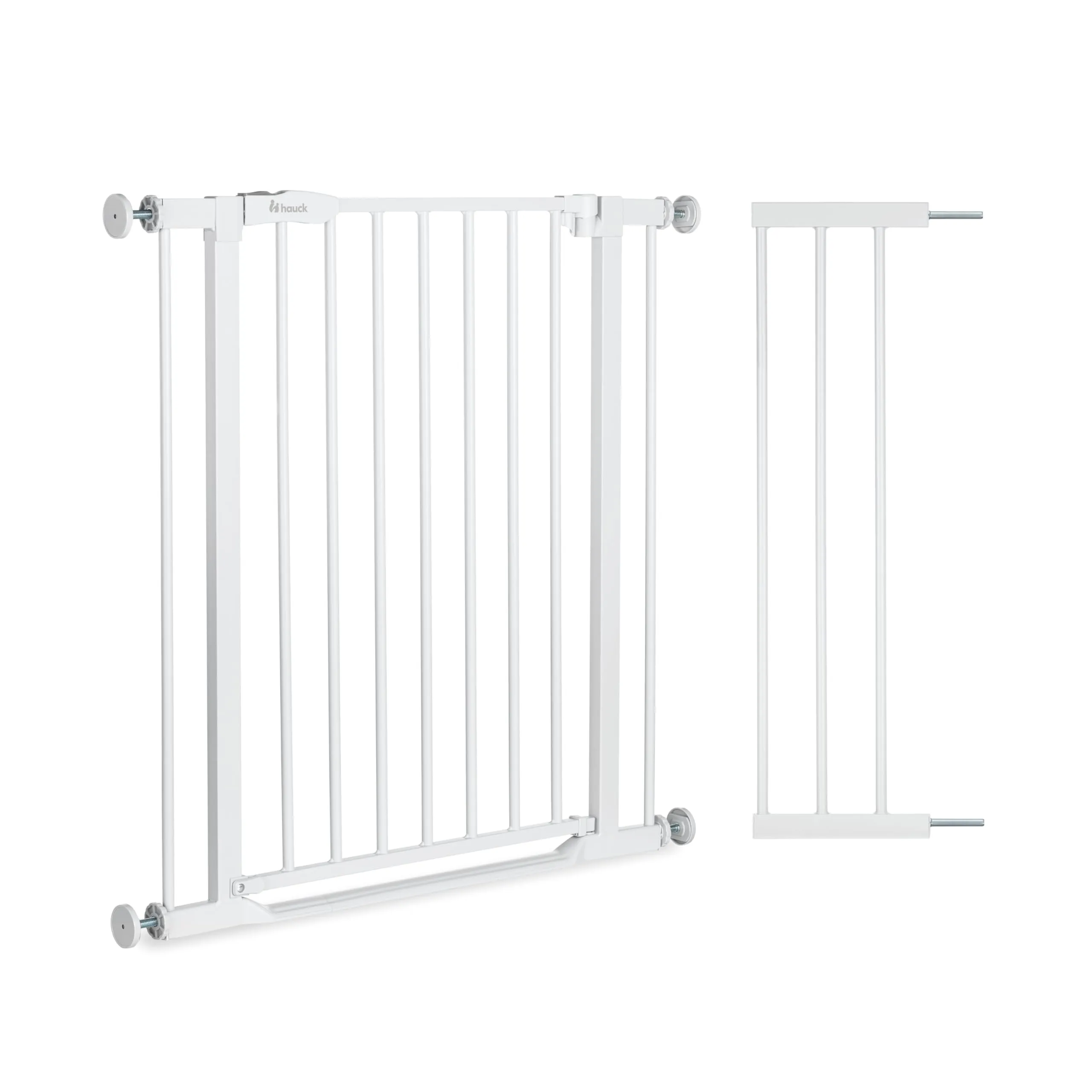 hauck Cancelletto di Sicurezza con Prolunga 21 cm, Soglia Piatta, White, 96-101 cm - immagine 1