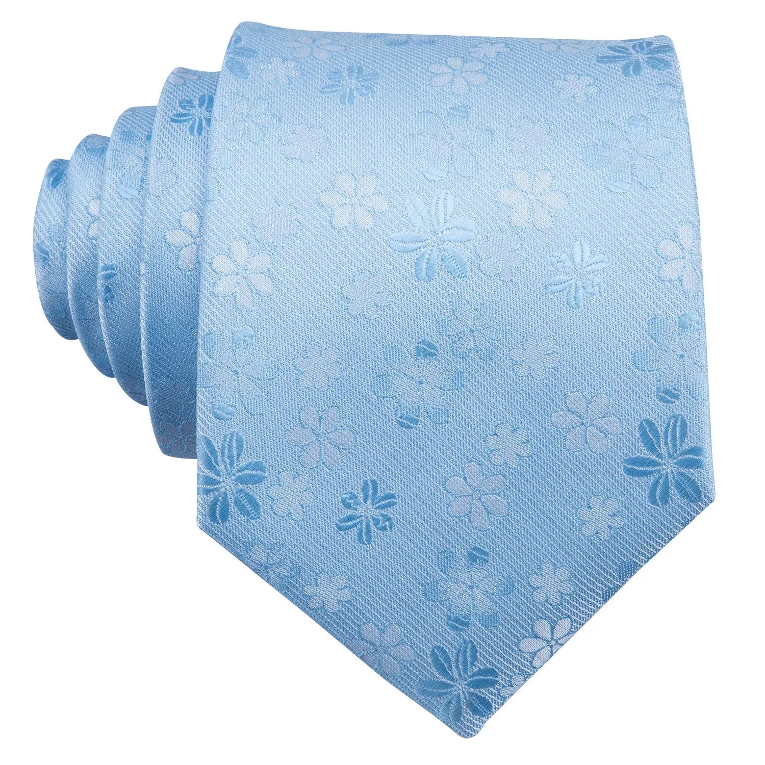 Barry.Wang - Cravatta - Uomo Sky Blue Taglia unica - immagine 3