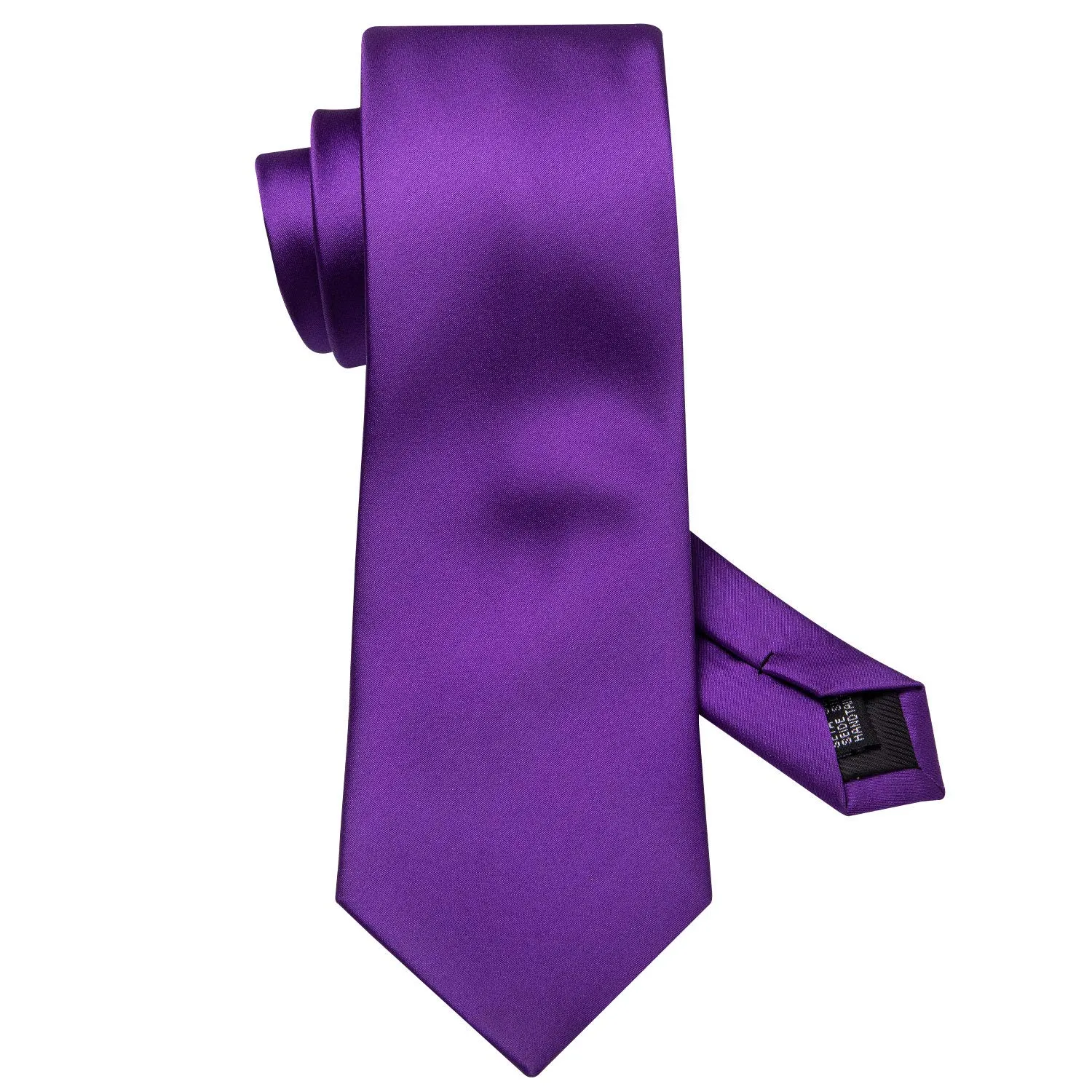 Barry.Wang Set di Cravatte a Forma di Fiore da Uomo, Viola Satinato, Taglia unica - immagine 3
