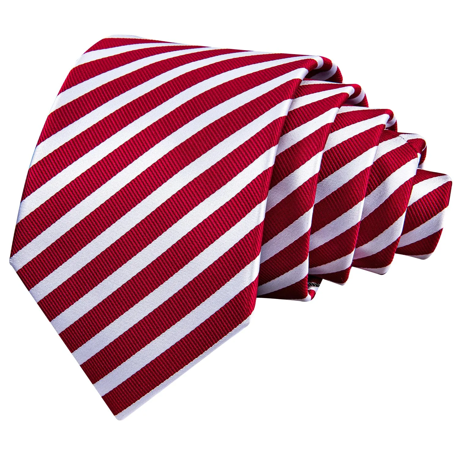 Barry.Wang Set di Cravatta e Fazzoletto a Fiore Rosso e Bianco - immagine 3