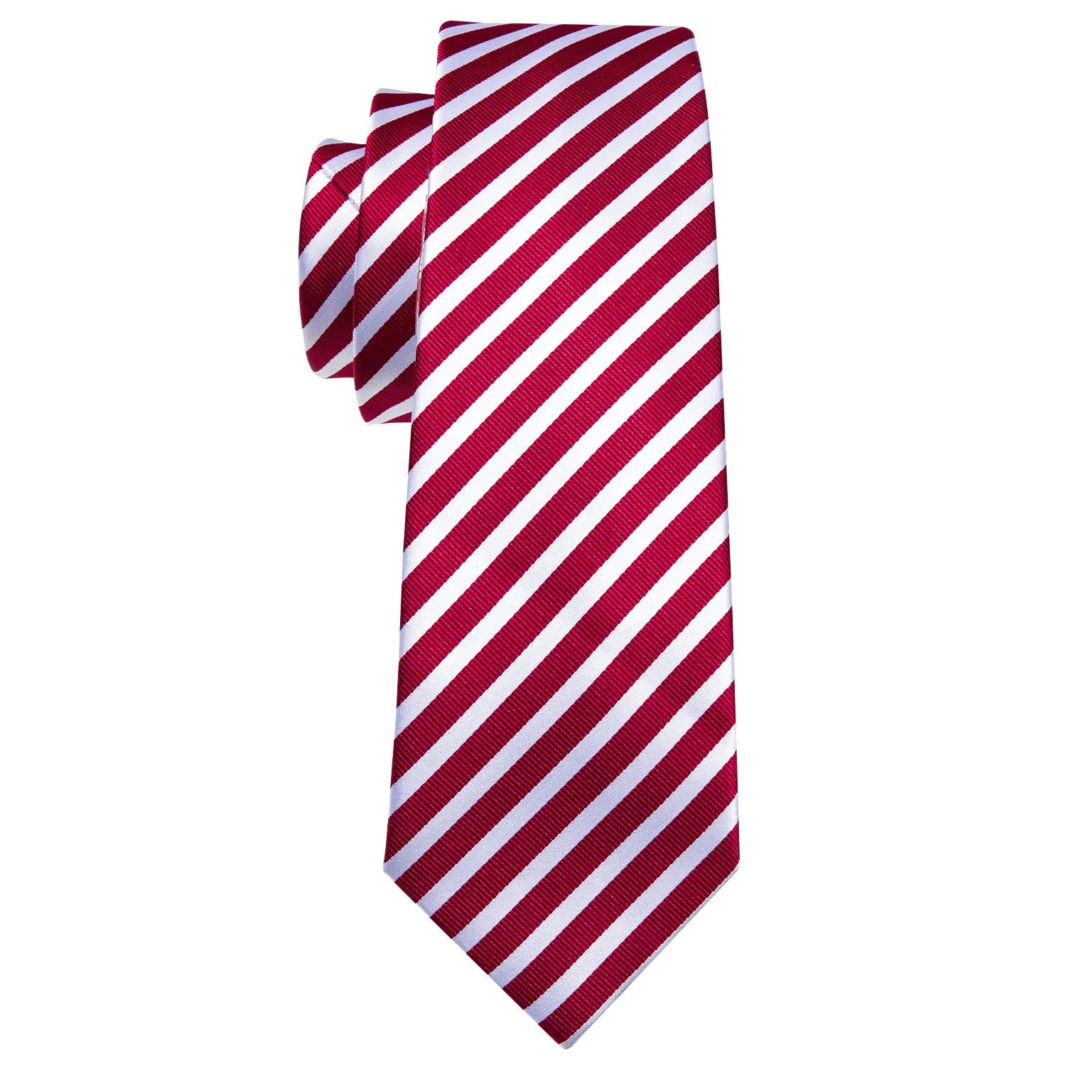 Barry.Wang Set di Cravatta e Fazzoletto a Fiore Rosso e Bianco - immagine 4