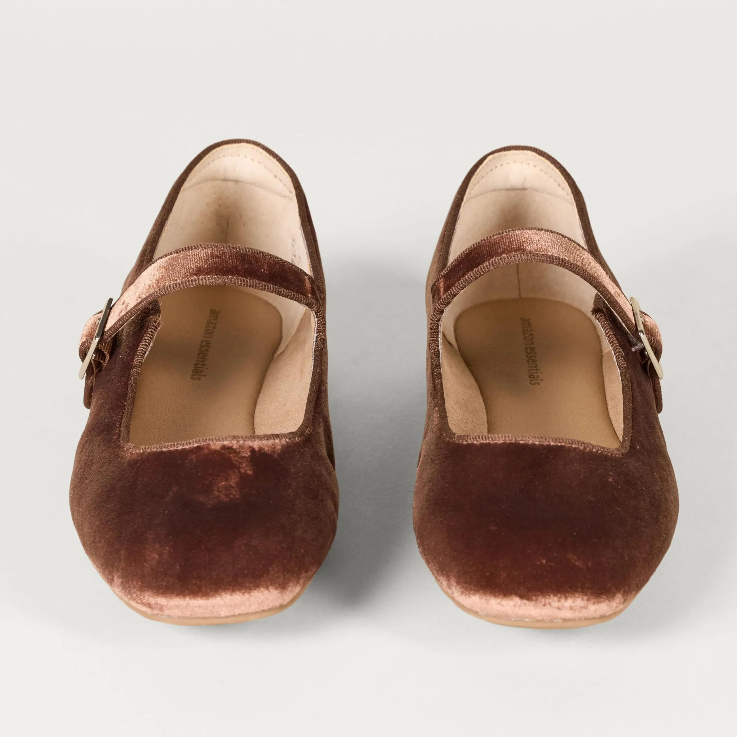 Amazon Essentials Ballerine Mary Jane Donna, Marrone Velluto, 42 EU - immagine 4