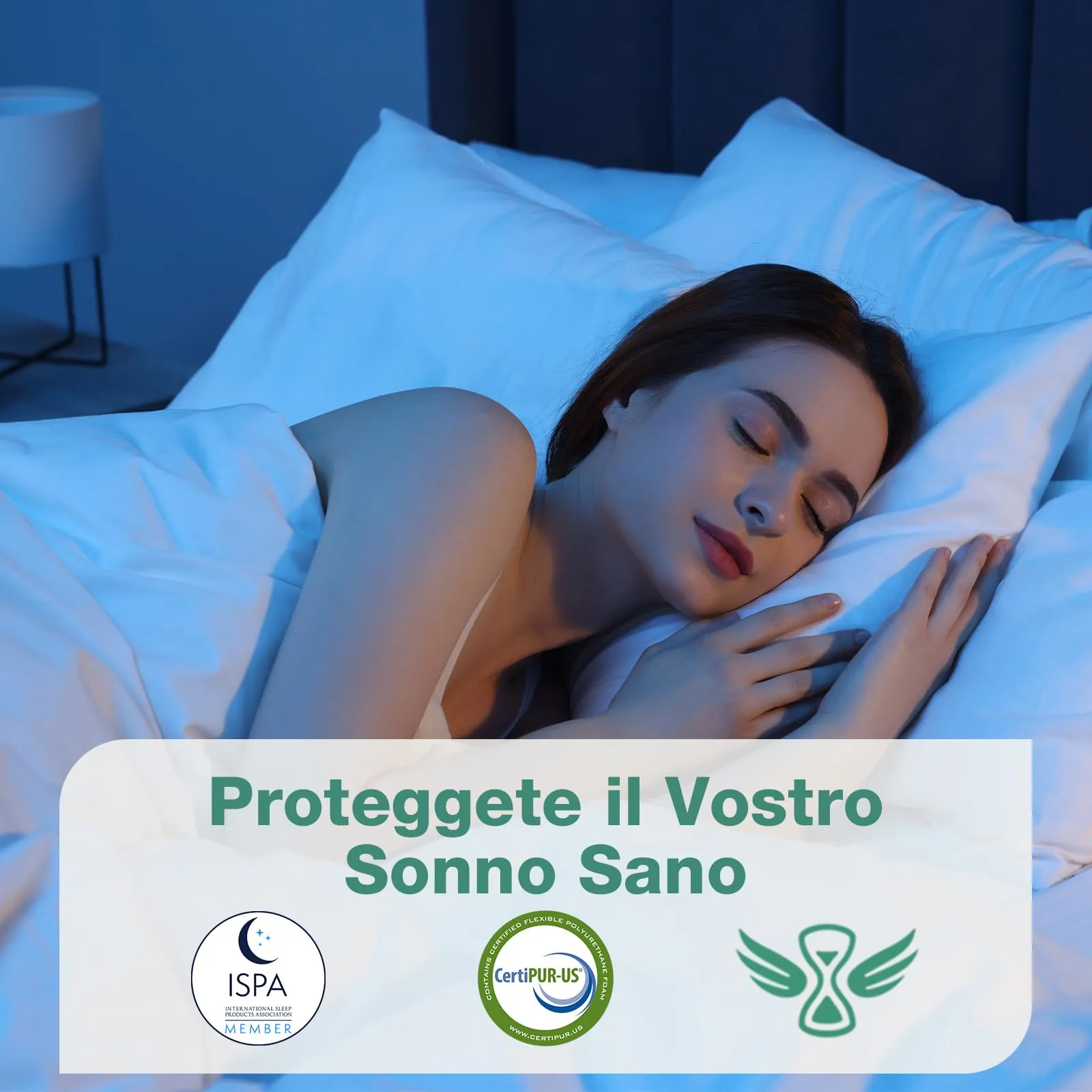 Novilla Topper Singolo Memory Foam 90x200x5cm, Copertura Lavabile - immagine 6