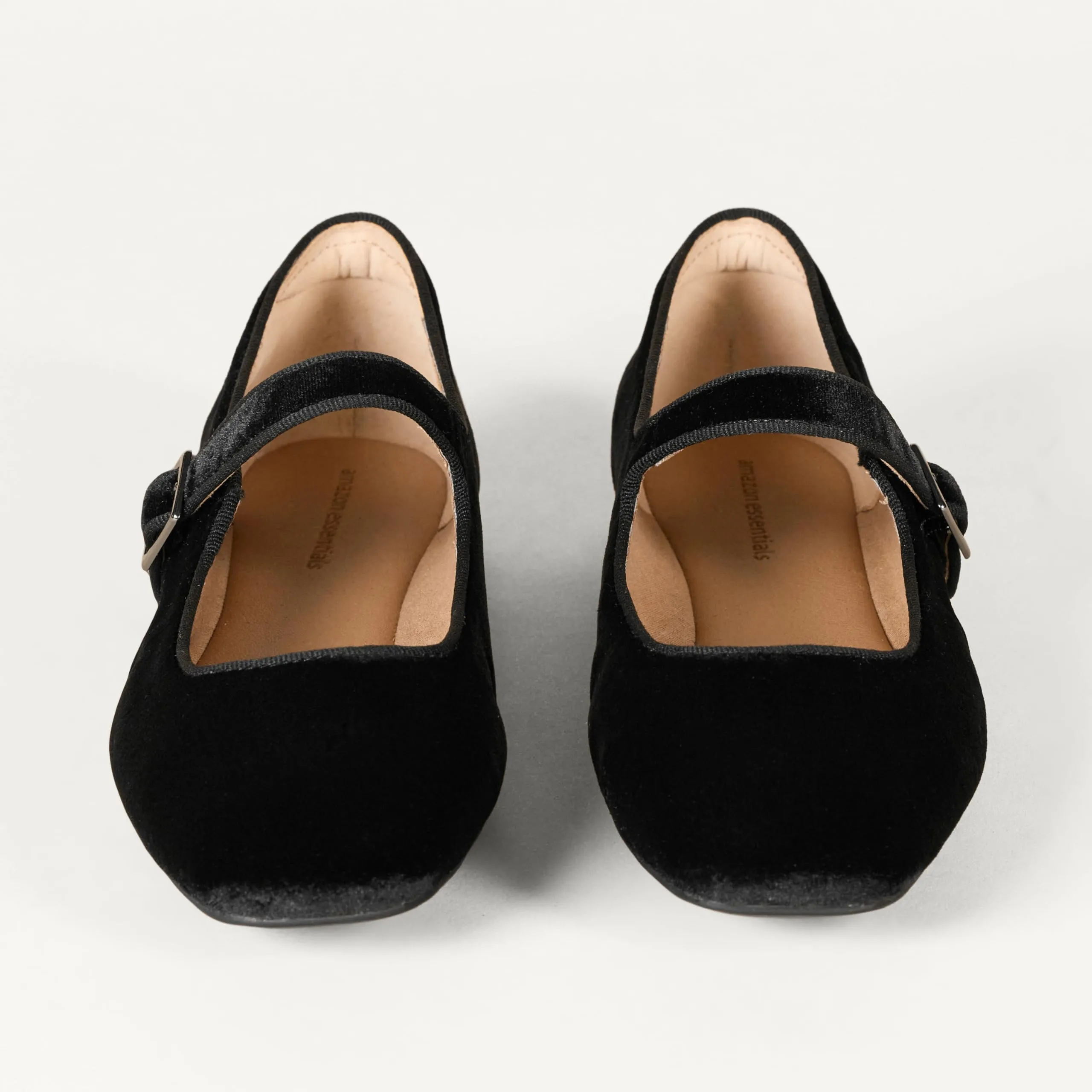 Amazon Essentials Mary Jane Ballerine Donna, Nero Velluto, 38.5 EU - immagine 5