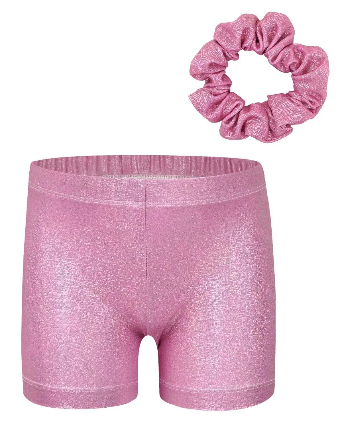 Gogokids Set da ginnastica per bambina 3 pezzi, body senza maniche, pantaloncini e fascia per capelli, Gradiente - immagine 2
