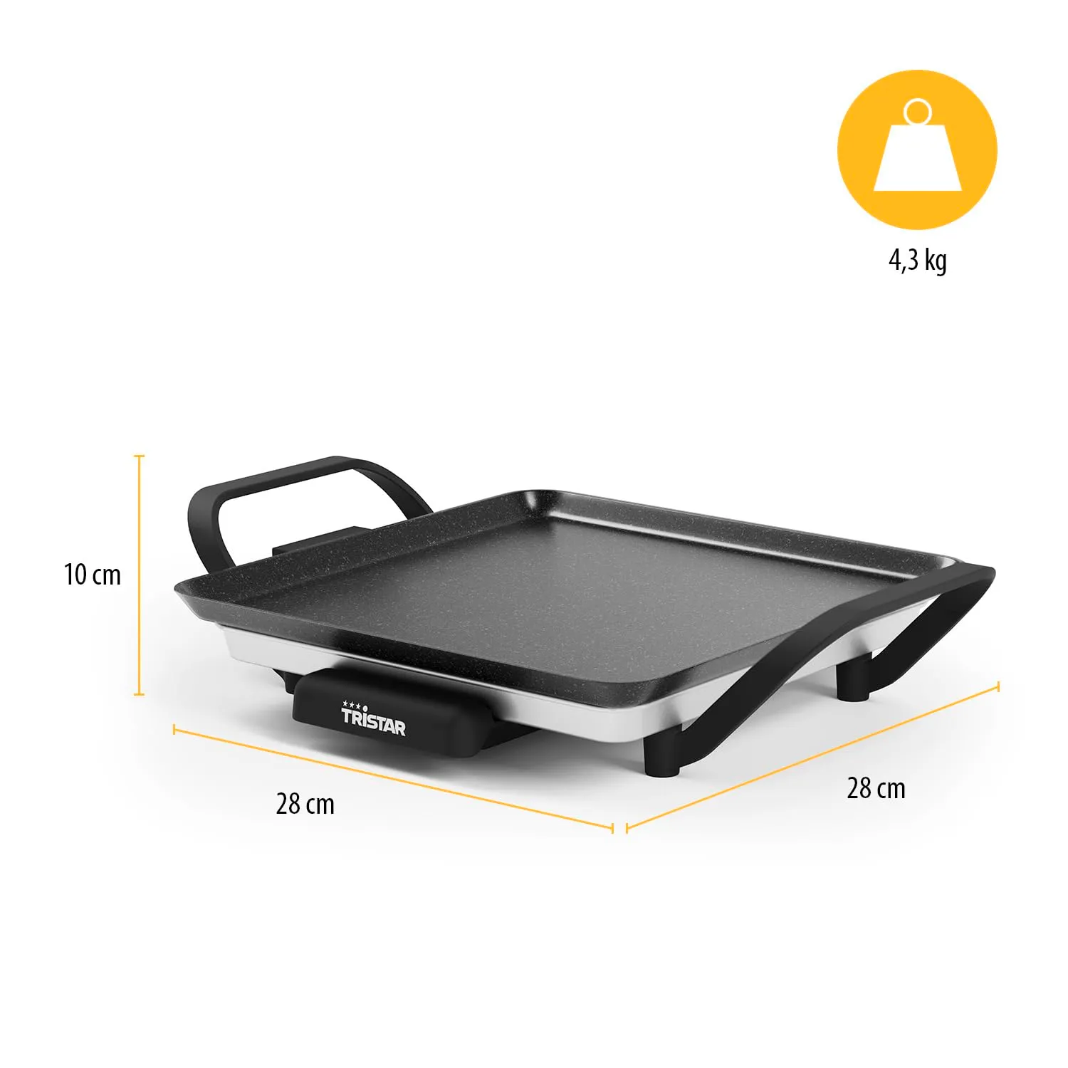 Tristar Griglia da tavolo slim S 28 x 28 cm BP-2666 - immagine 2