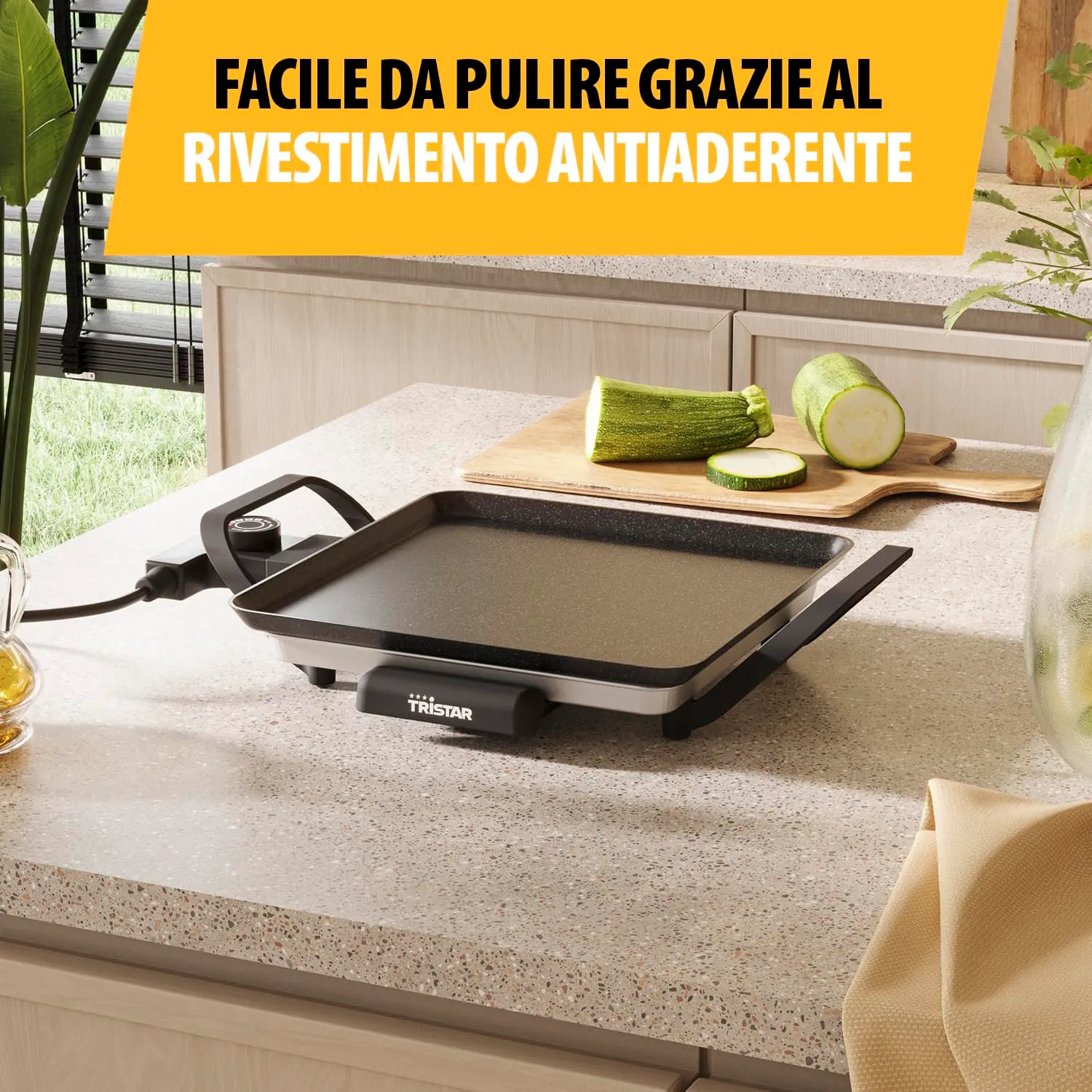 Tristar Griglia da tavolo slim S 28 x 28 cm BP-2666 - immagine 3