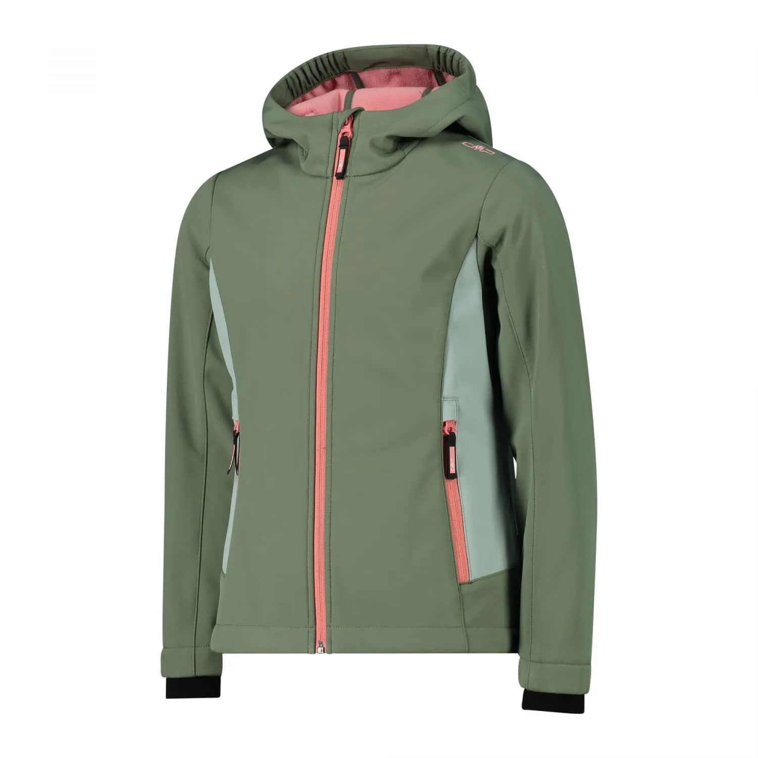 CMP Giacca Softshell da Ragazzo con Cappuccio, Salvia, 110 - immagine 3