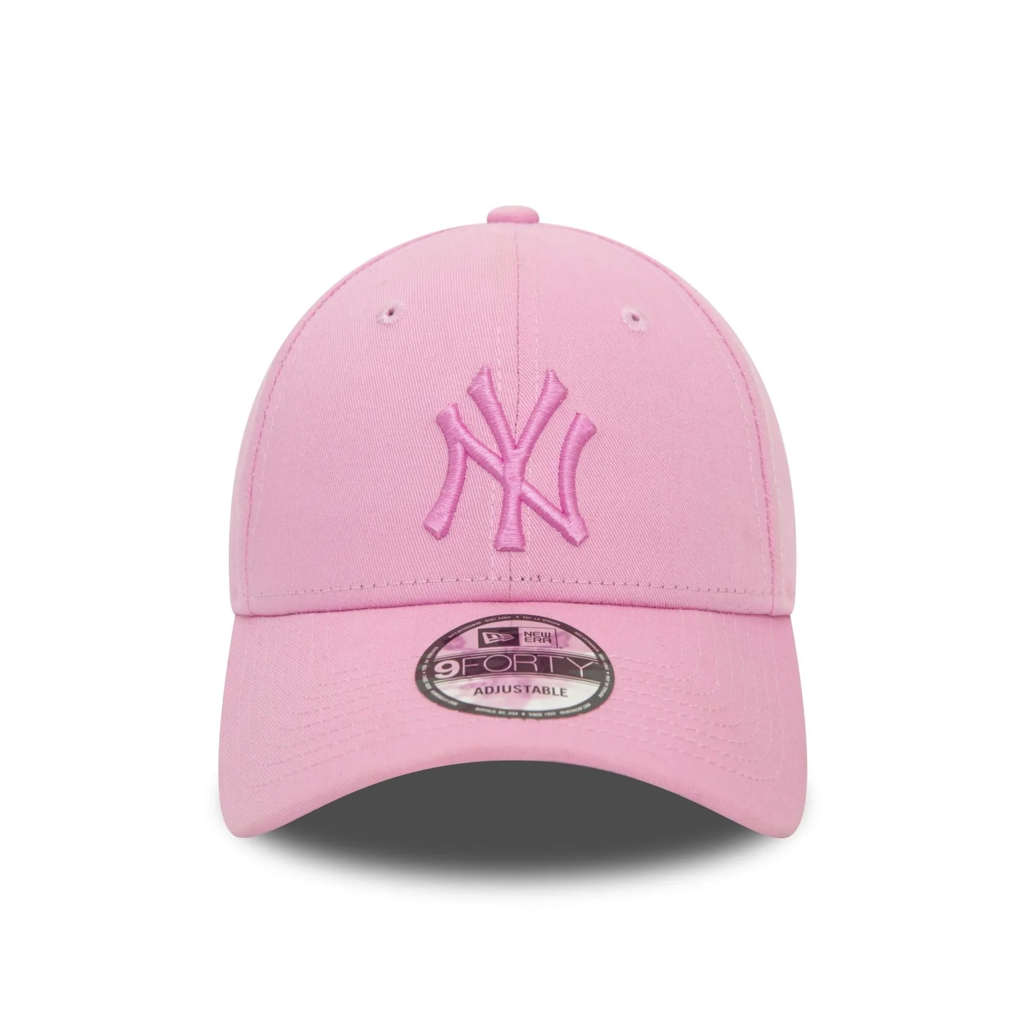 New Era New York Yankees Cappellino Baseball Modello 9Forty Regolabile Logo NY Rosa - immagine 2