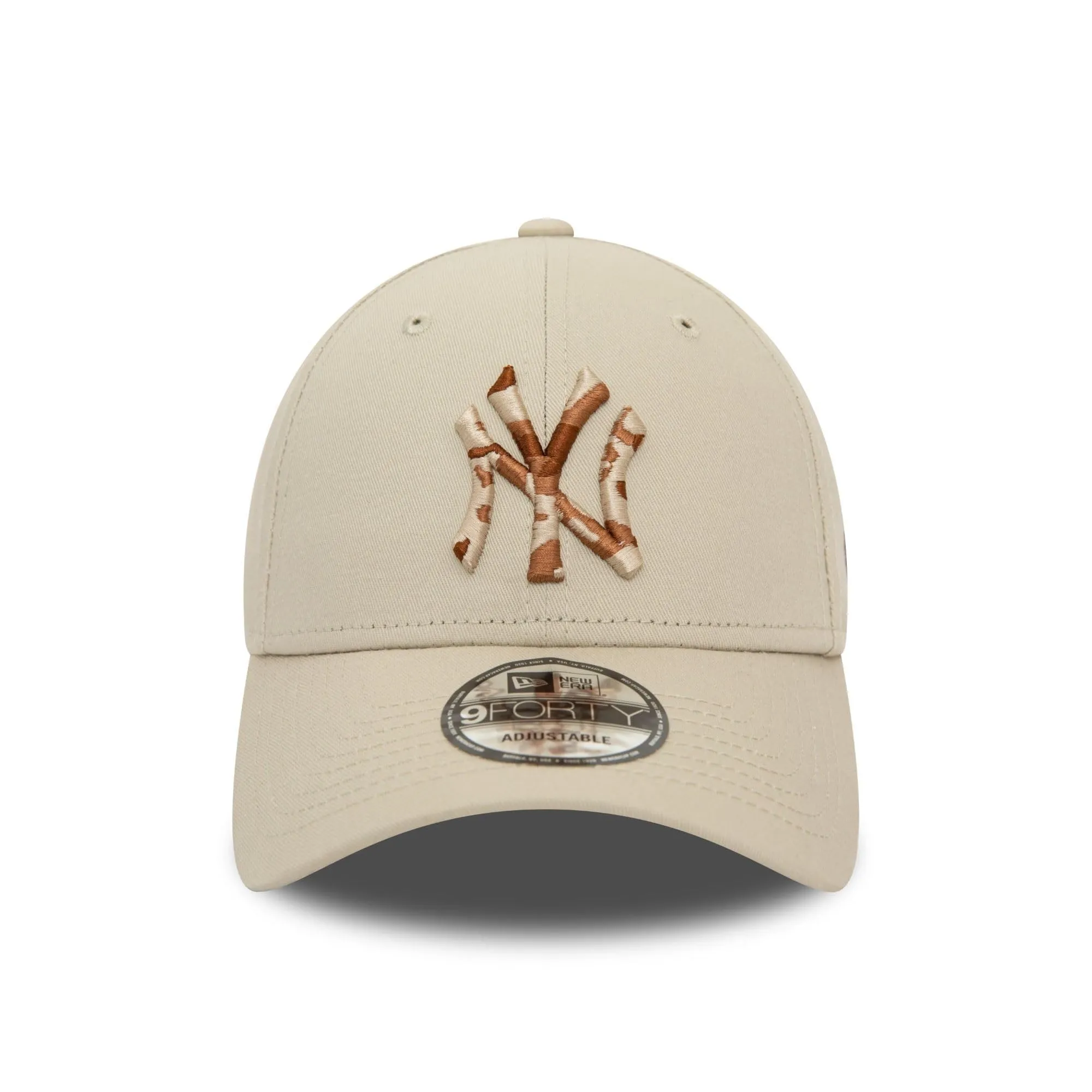 New Era New York Yankees Berretto da Baseball Beige Mimetico Regolabile MLB - immagine 2