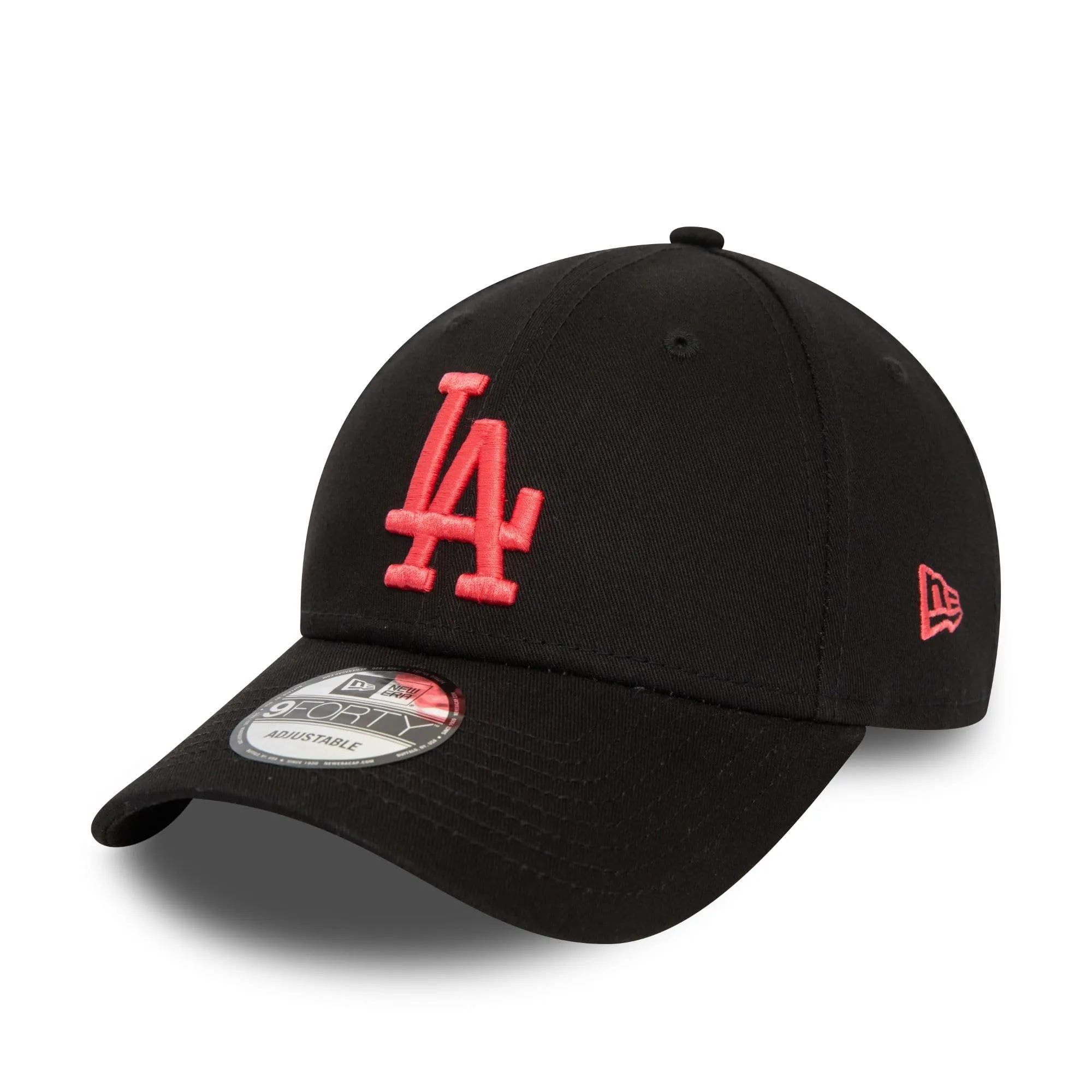 New Era Los Angeles Dodgers 9Forty Cappellino da Baseball Nero Rosa - immagine 1