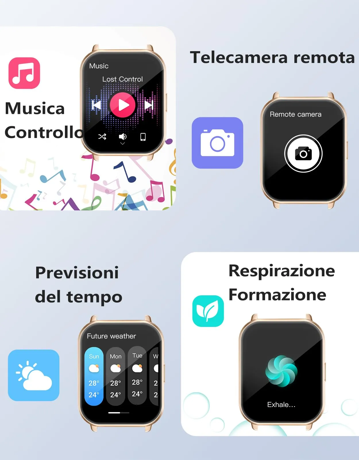 RUIMEN Smartwatch AMOLED 1.83", Chiamate Bluetooth, Fitness Tracker con Cardiofrequenzimetro e Saturimetro, Impermeabile 1ATM, Compatibile Android e iOS, Galassia - immagine 8