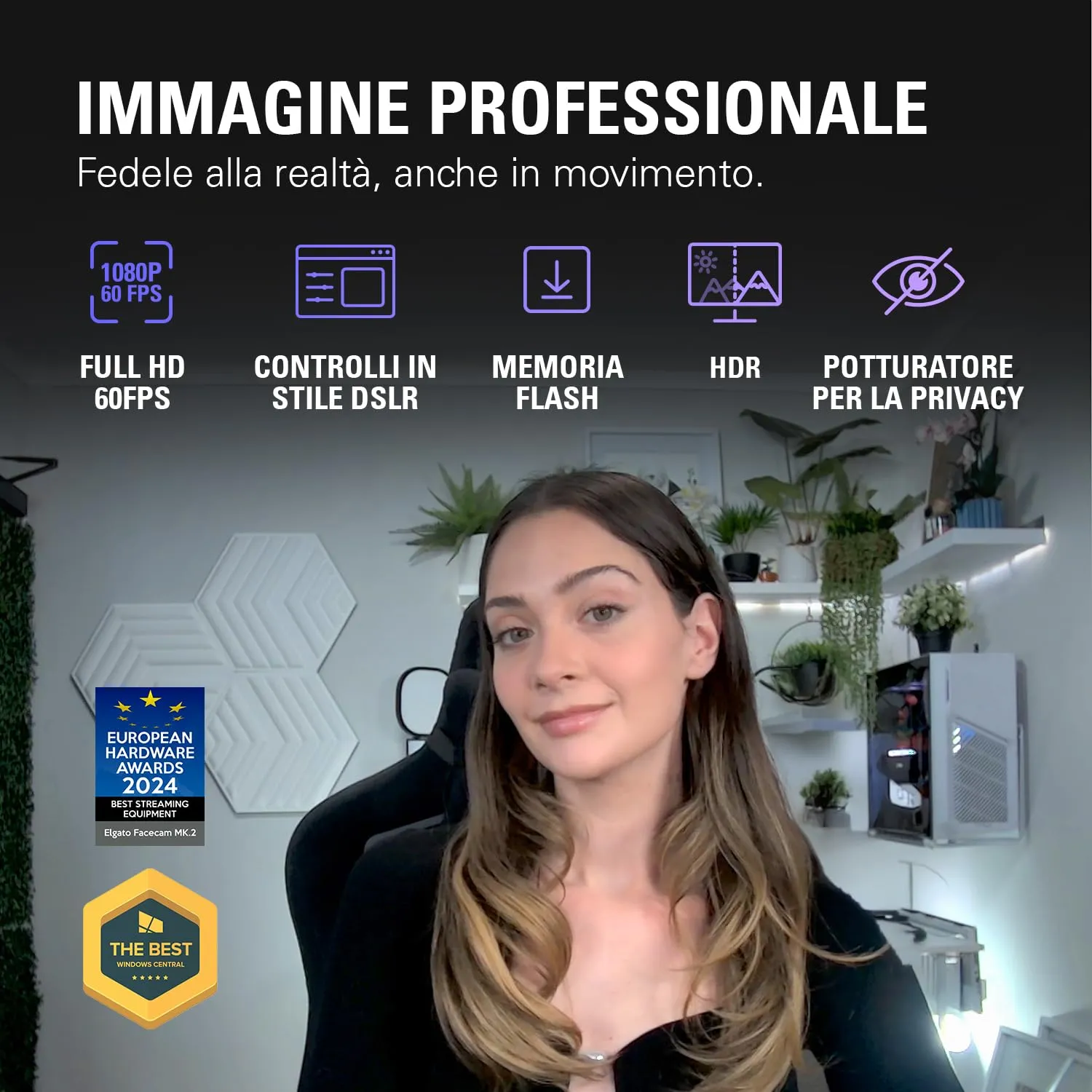 Elgato Facecam MK.2 Full HD Webcam with HDR - immagine 2