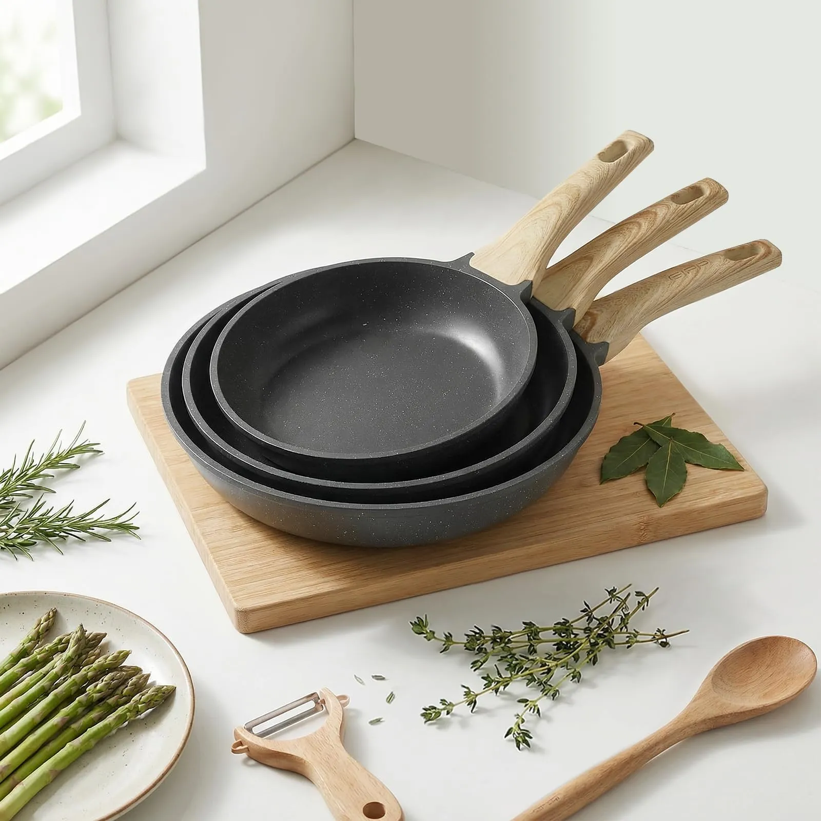 GiPP Padella Antiaderente per Induzione 28 cm con Coperchio - immagine 8