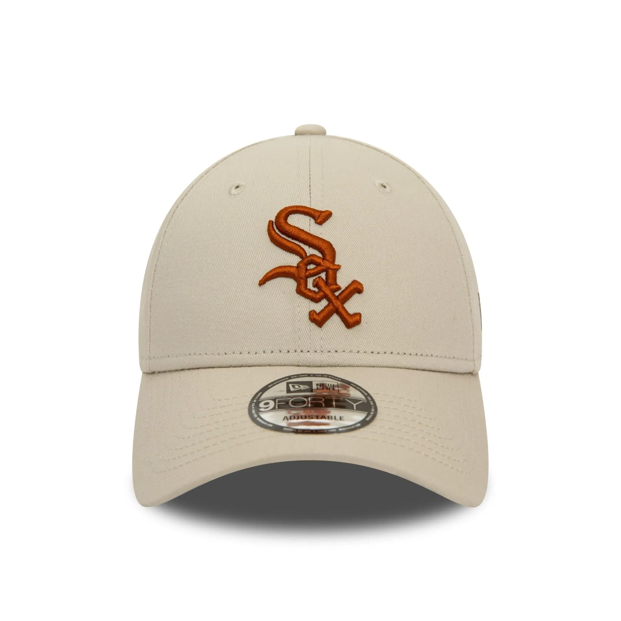 New Era Chicago White Sox 9Forty Berretto da Baseball Regolabile Visiera Curva - Beige - immagine 2