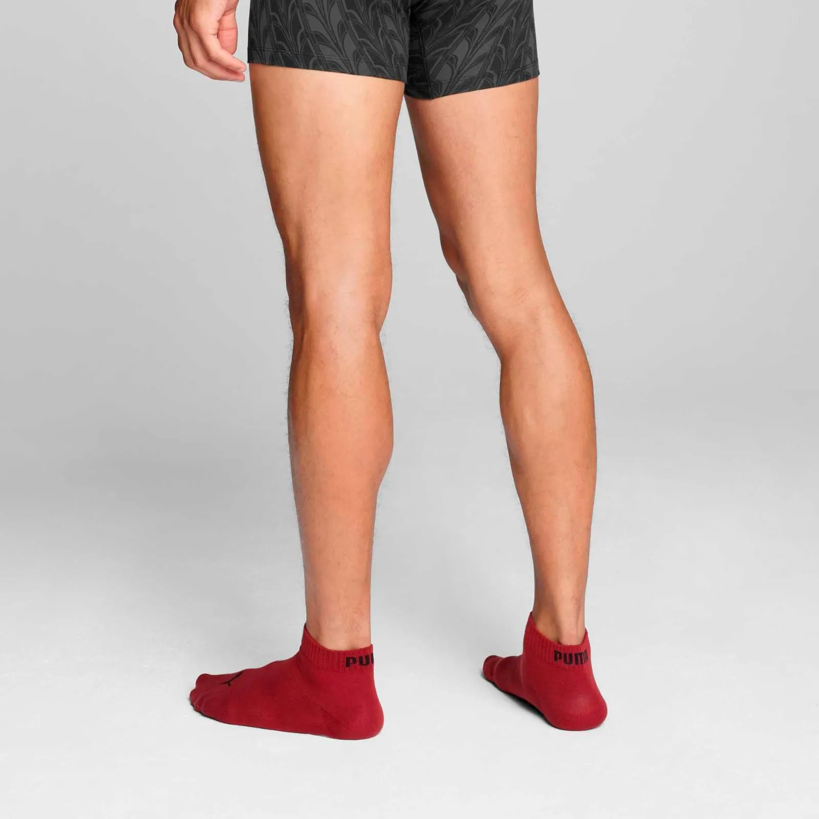 Puma Quarter Plain Socks, 3 Pairs, Black/Red, 47-49 - immagine 7