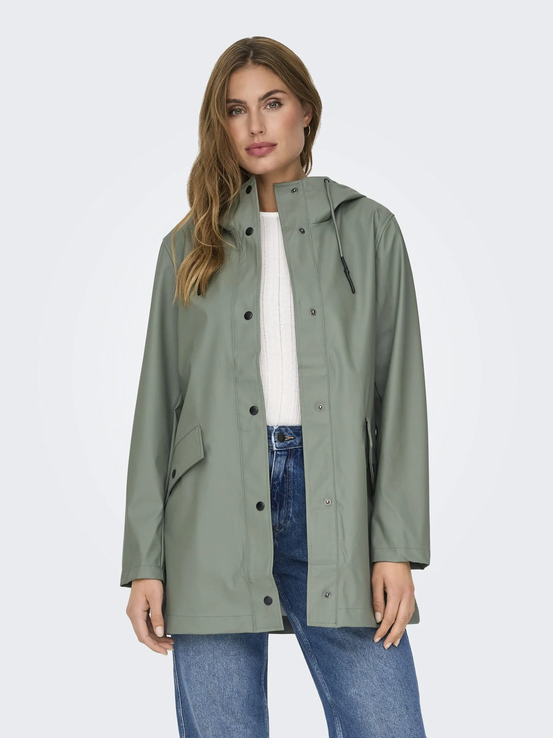 ONLY Raincoat Otw, Agave Green, M - immagine 3