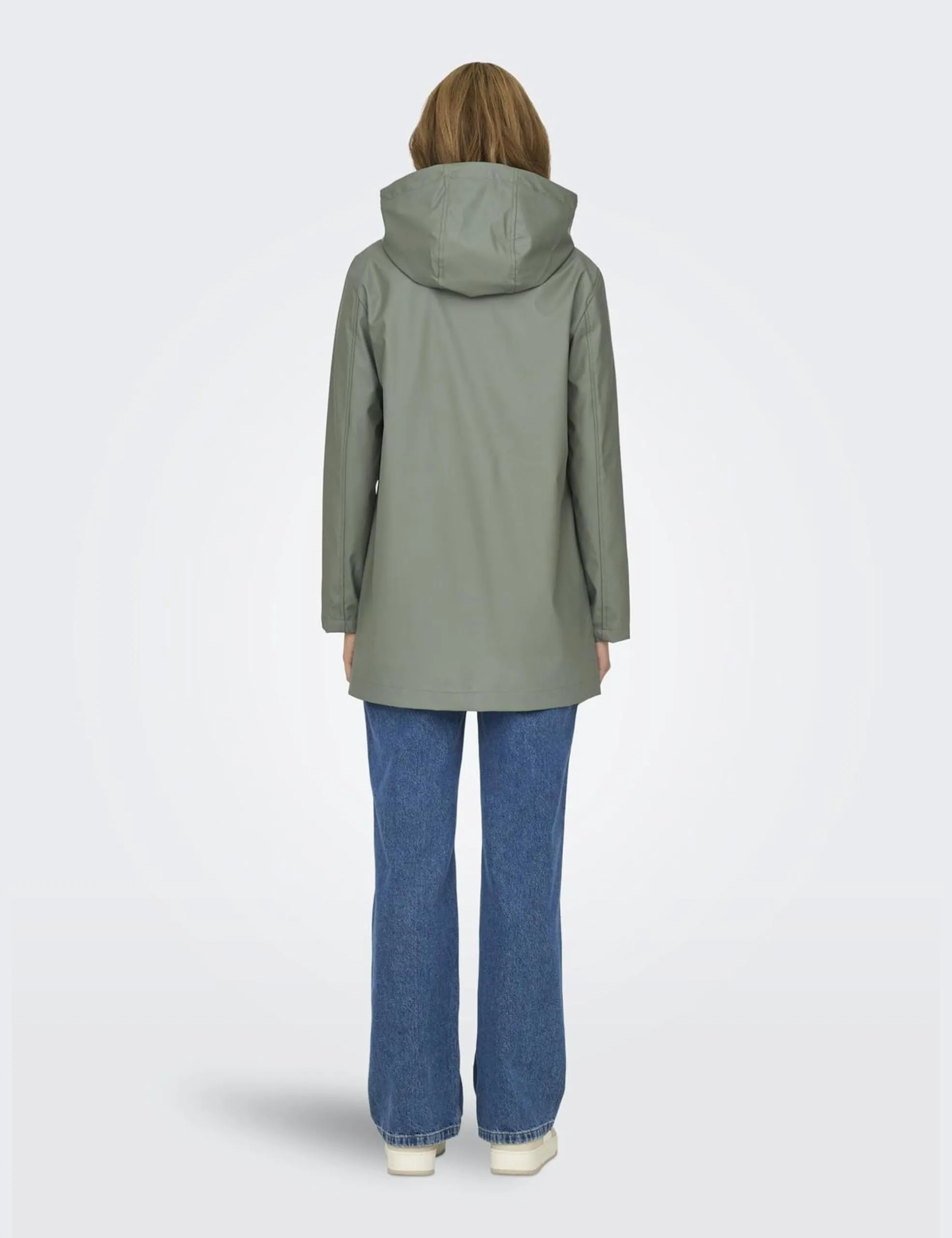 ONLY Raincoat Otw, Agave Green, M - immagine 5