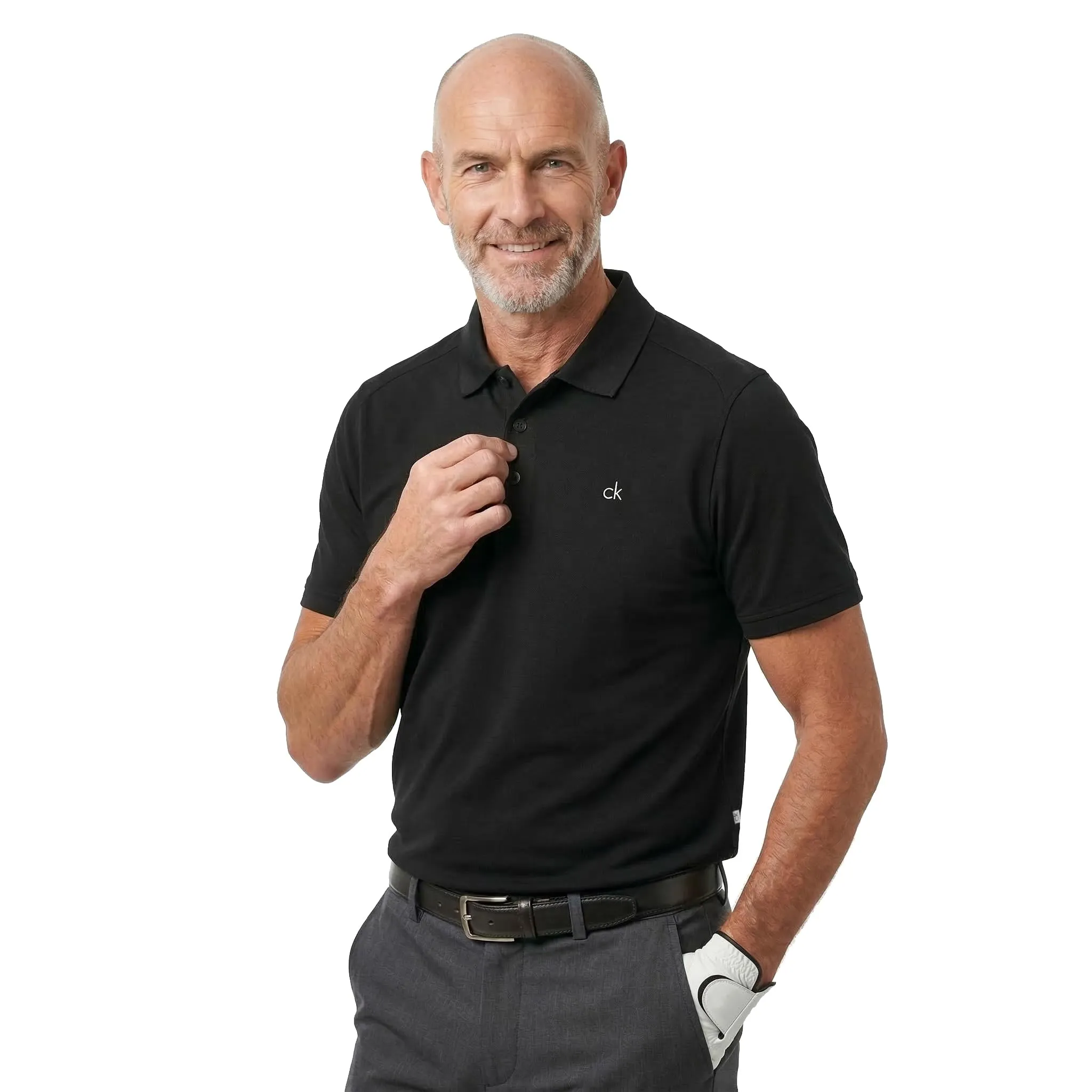 Calvin Klein Polo Golf Uomo Campus - Nero - XL - immagine 2