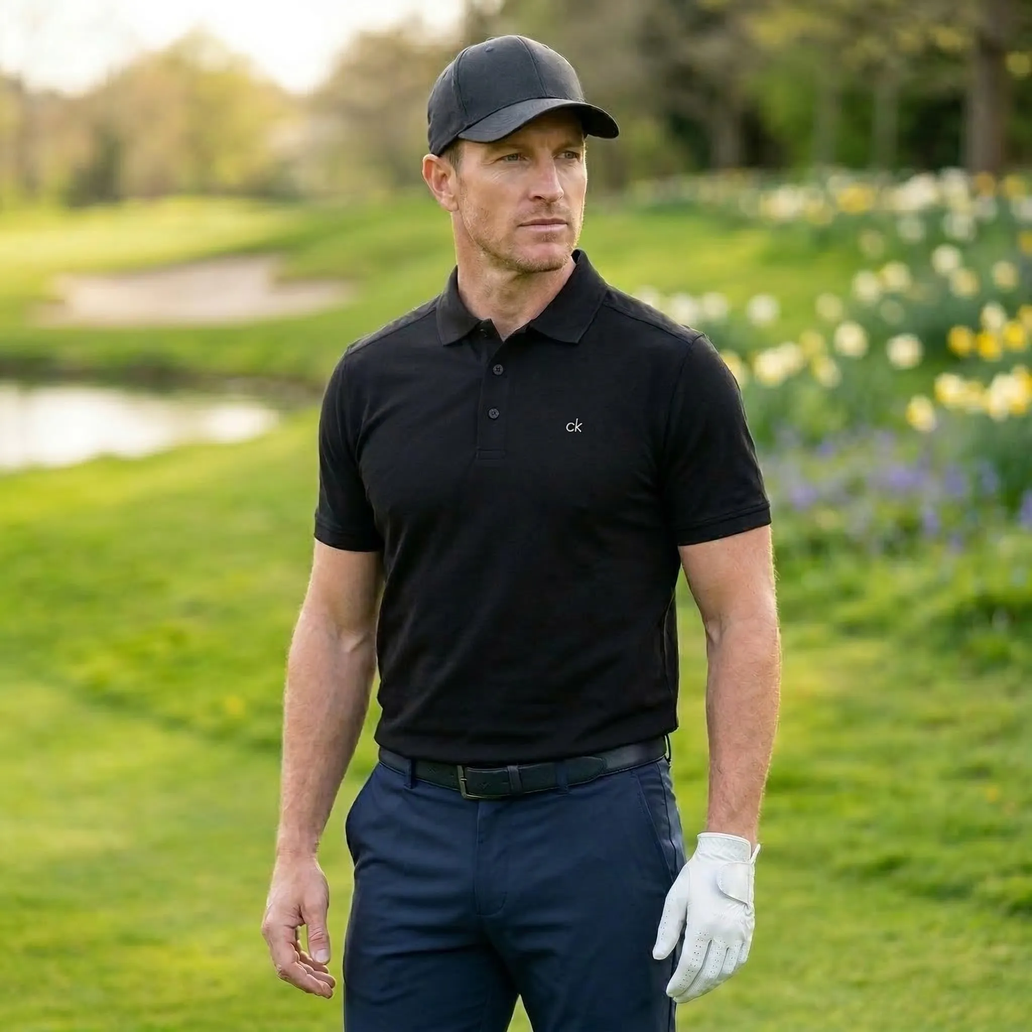 Calvin Klein Polo Golf Uomo Campus Nero - M - immagine 3