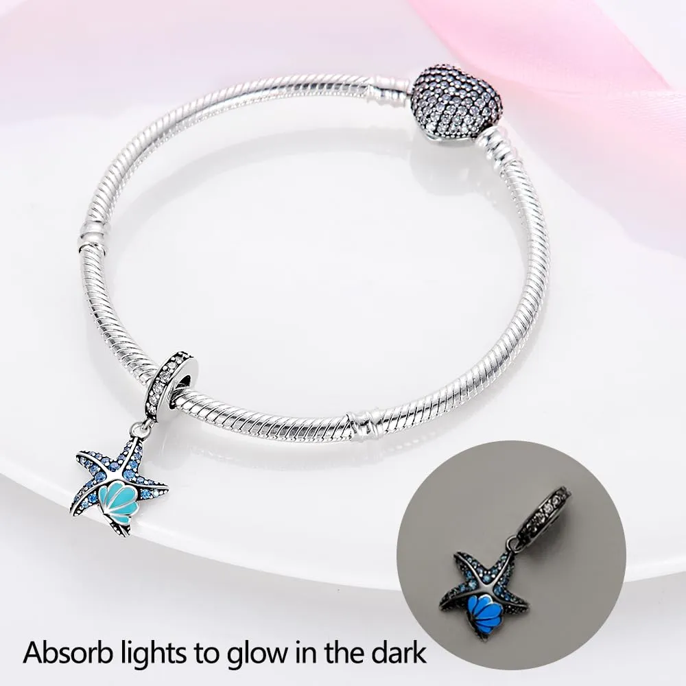 Pandach Bead Charm Ciondolo Argento Sterling 925 con Cubic Zirconia per Braccialetti e Collane Europei - immagine 2