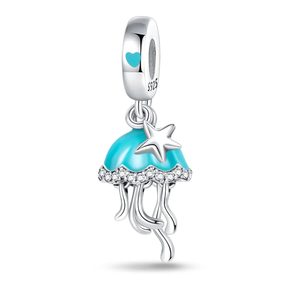 TINSLO Bead Charm in Argento Sterling 925 con Cubic Zirconia per Braccialetti e Collane Europee - immagine 1