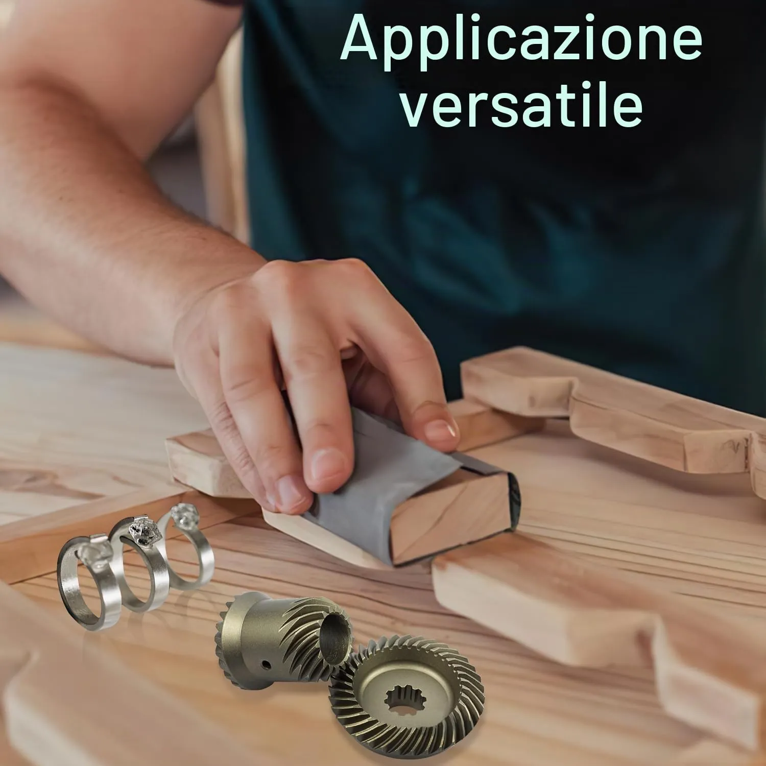 auriikoop Set Carta Vetrata Umida e Asciutta 36 Pezzi, 23 x 9 cm, Grana 400-3000 - immagine 2