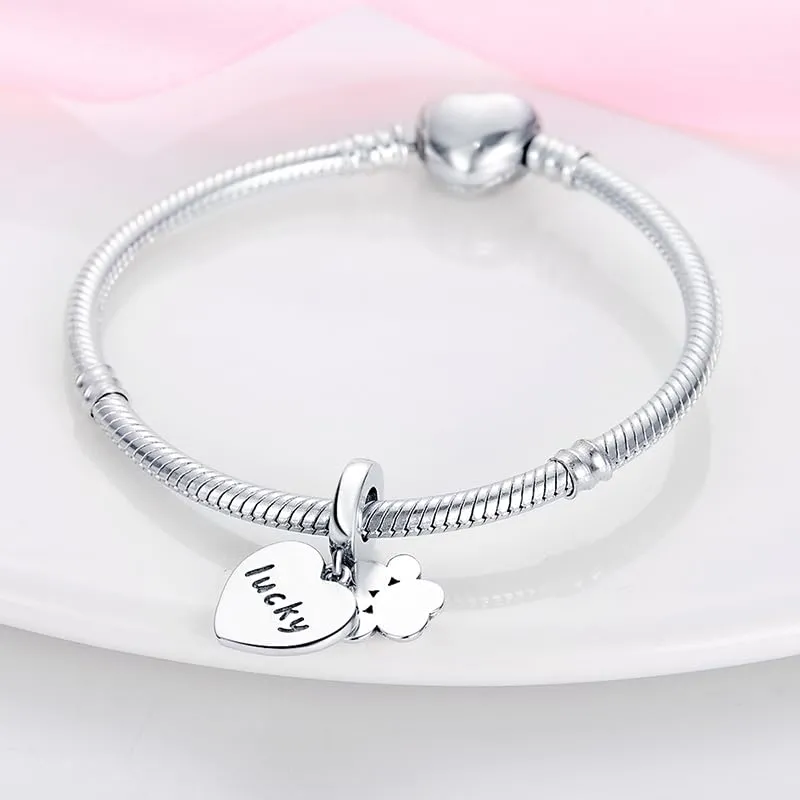 TINSLO Bead Charm in Argento Sterling 925 con Cubic Zirconia, Compatibile con Braccialetti e Collane Pandora e Europei - immagine 3