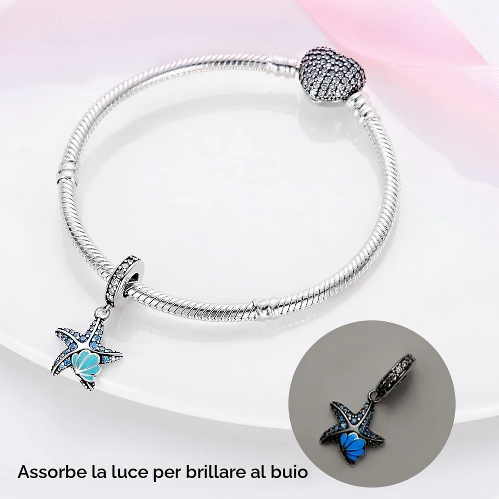 TINSLO Bead Charm in Argento Sterling 925 con Cubic Zirconia per Braccialetti e Collane europee - immagine 2