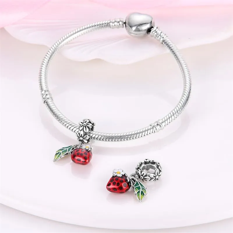 TINSLO Bead Charm in Argento Sterling 925 con Cubic Zirconia, compatibile con braccialetti e collane Pandora e europei - immagine 3