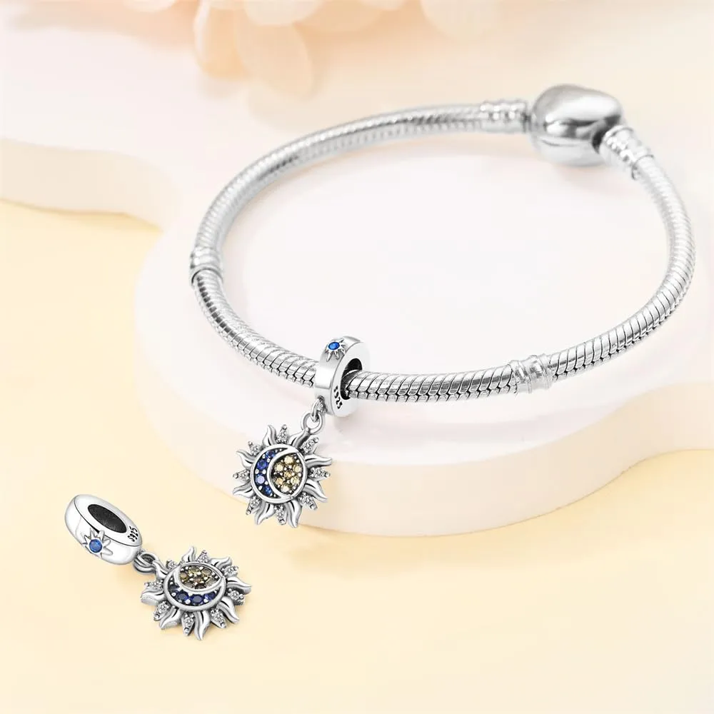TINSLO Bead Charm in Argento Sterling 925 con Cubic Zirconia per Braccialetti e Collane Europei - immagine 3