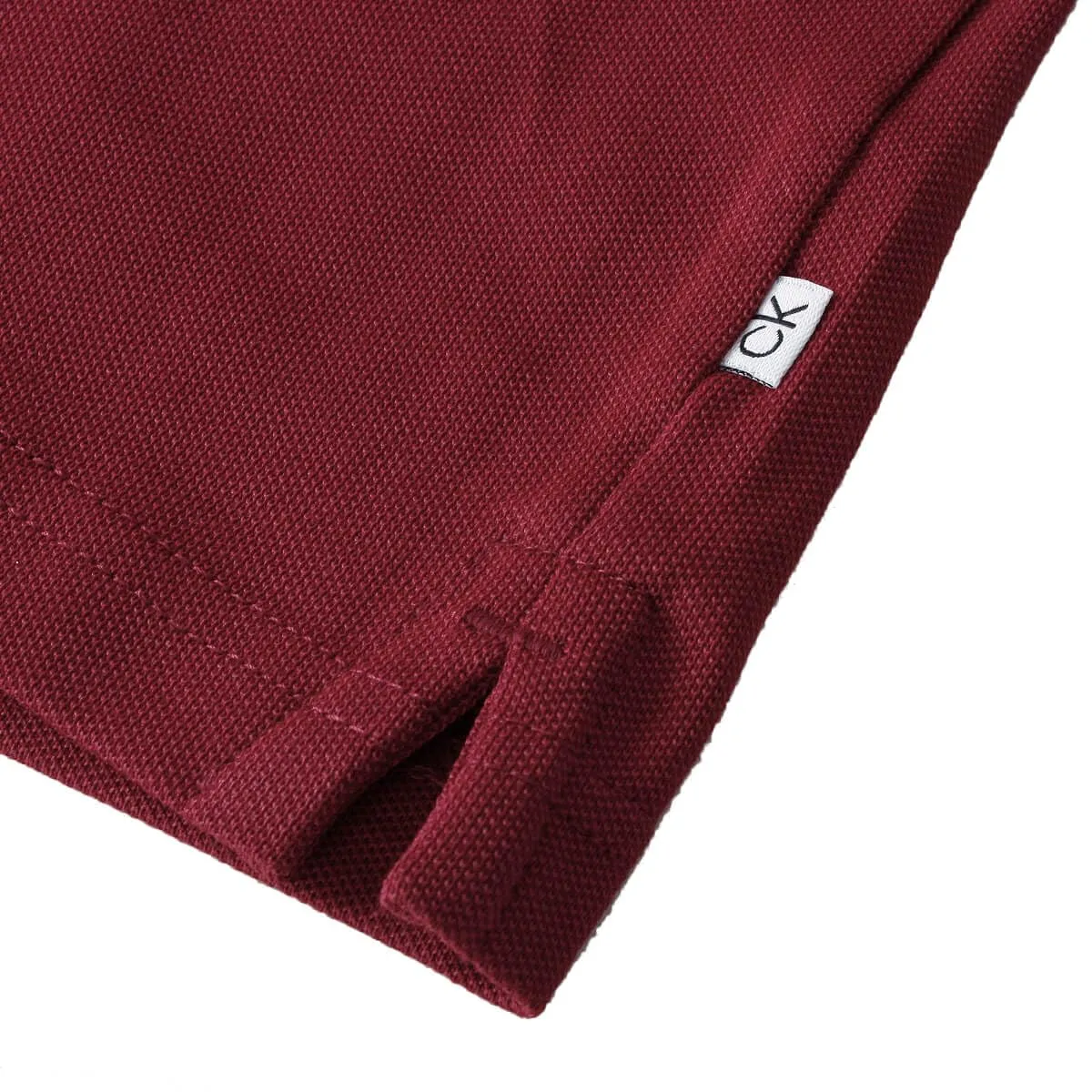 Calvin Klein Polo Golf Campus Uomo - Borgogna - L - immagine 6