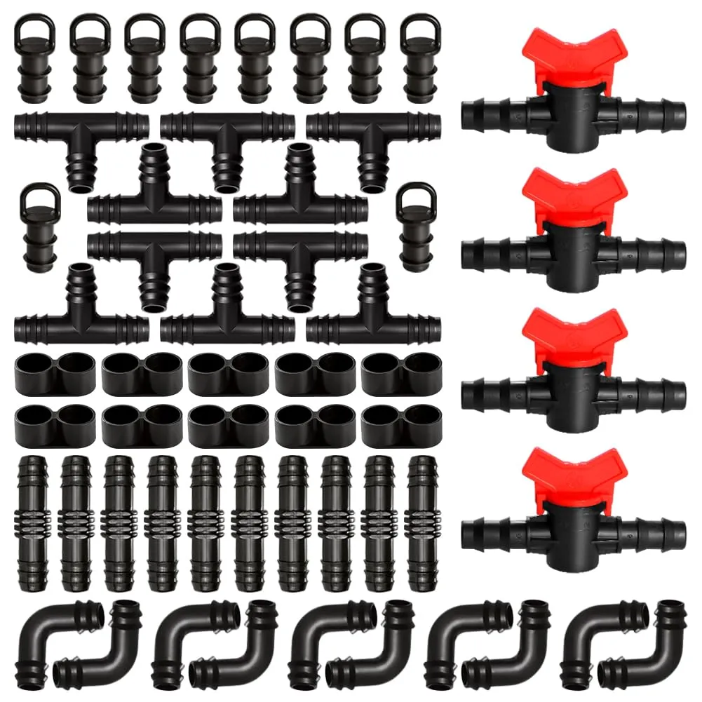 VooGenzek Kit Raccordi di Irrigazione per Tubi 16mm, 54 Pezzi - immagine 1