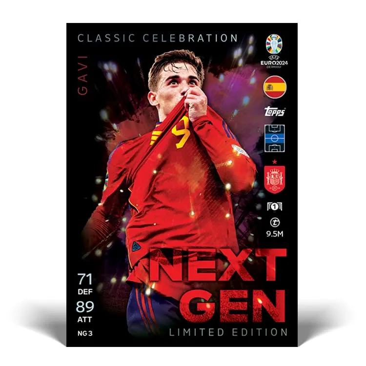 Topps Euro 2024 Match Attax Mega Tin 2 Next Gen - 48 Cards - immagine 9