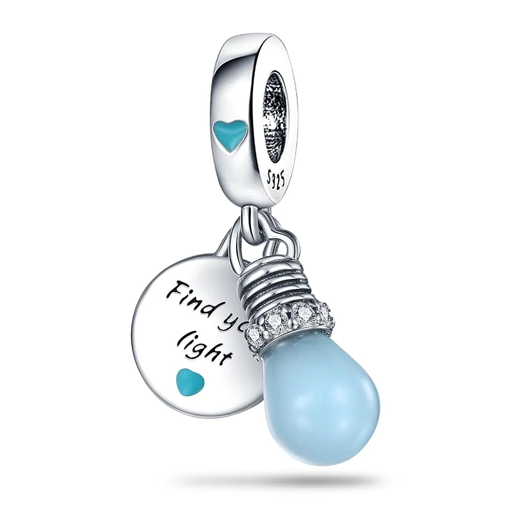 Pandach Bead Charm in Argento Sterling 925 con Cubic Zirconia per Braccialetti e Collane Europei - immagine 1