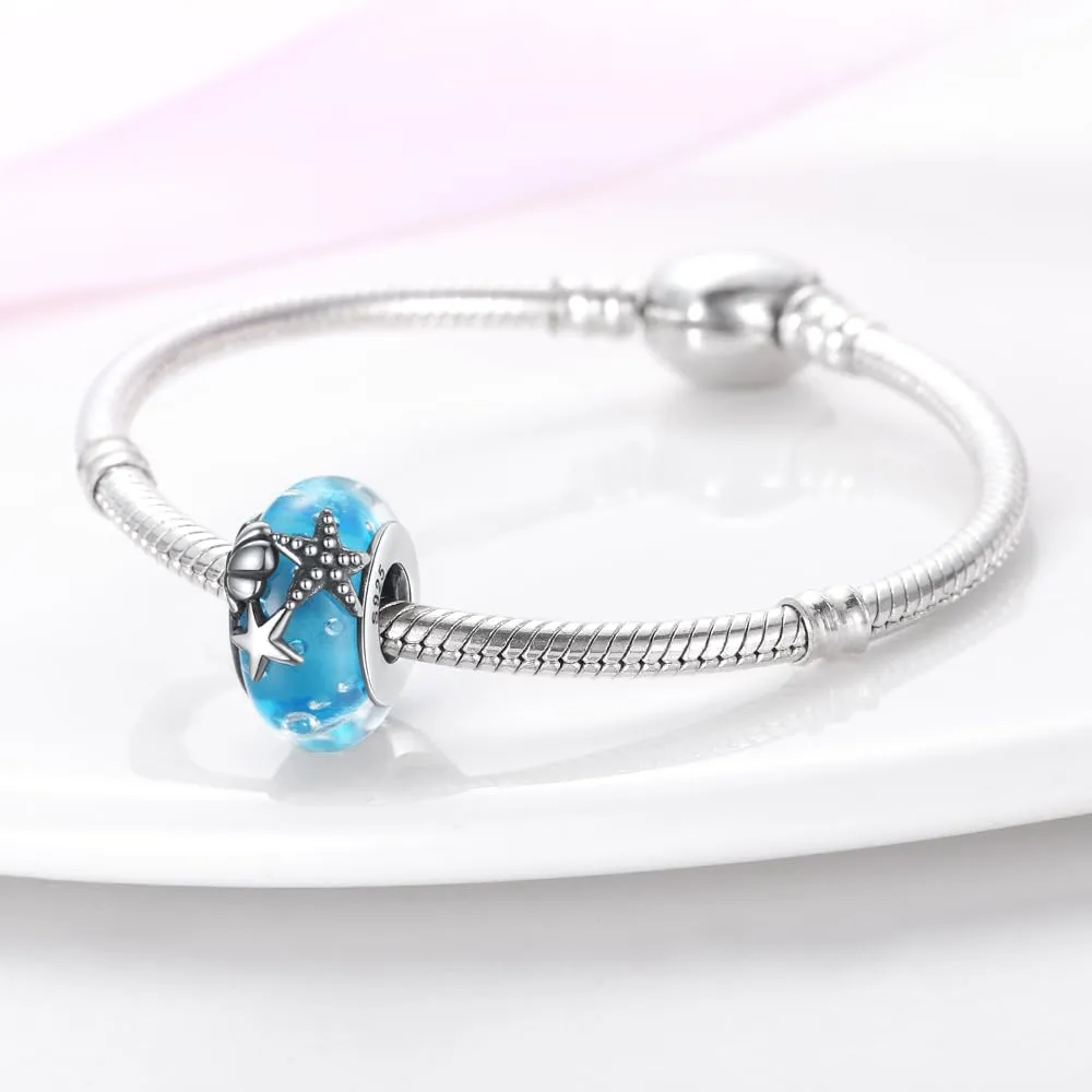 TINSLO Bead Charm Ciondolo Argento Sterling 925 con Cubic Zirconia per Braccialetti e Collane Pandora e Europei - immagine 2