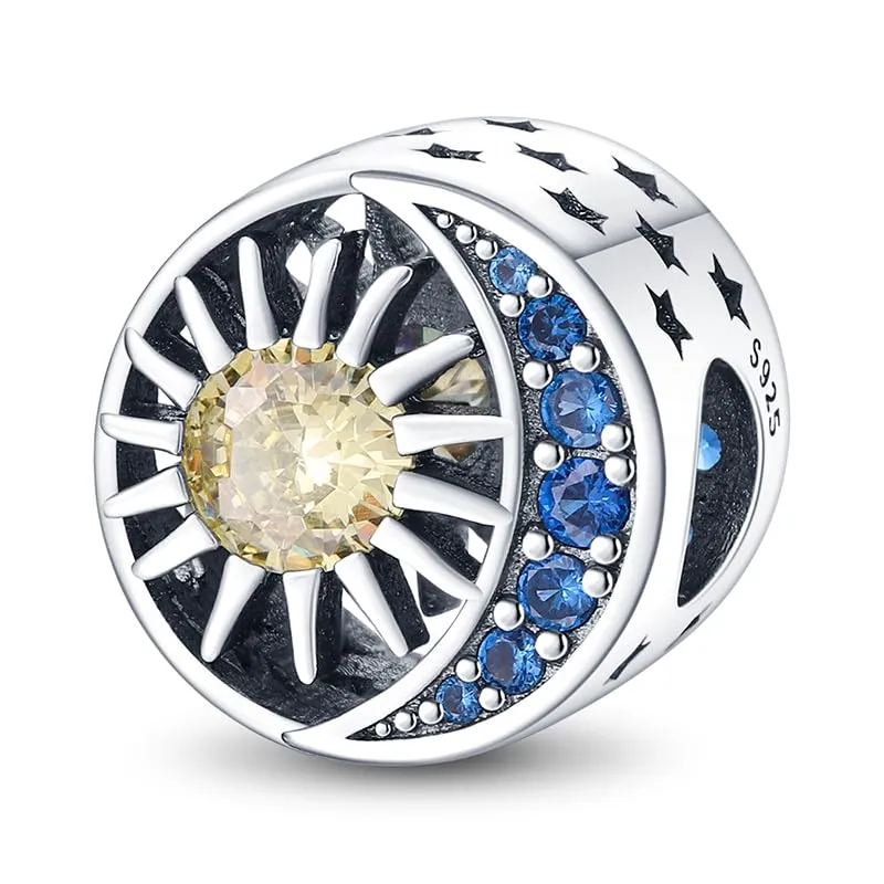 Pandach Bead Charm in Argento Sterling 925 con Cubic Zirconia per Braccialetti e Collane Europei - immagine 1