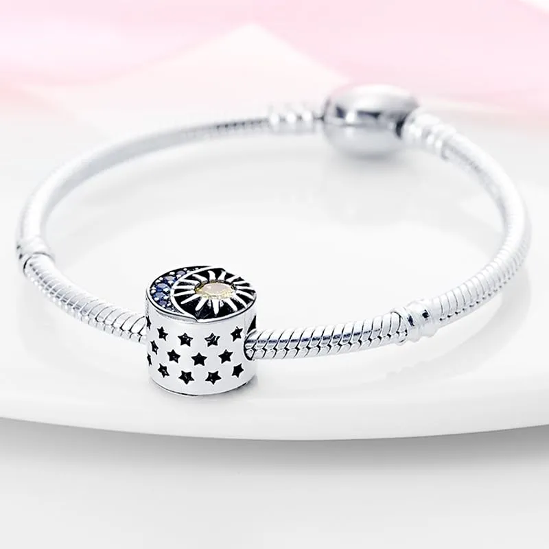 Pandach Bead Charm in Argento Sterling 925 con Cubic Zirconia per Braccialetti e Collane Europei - immagine 2