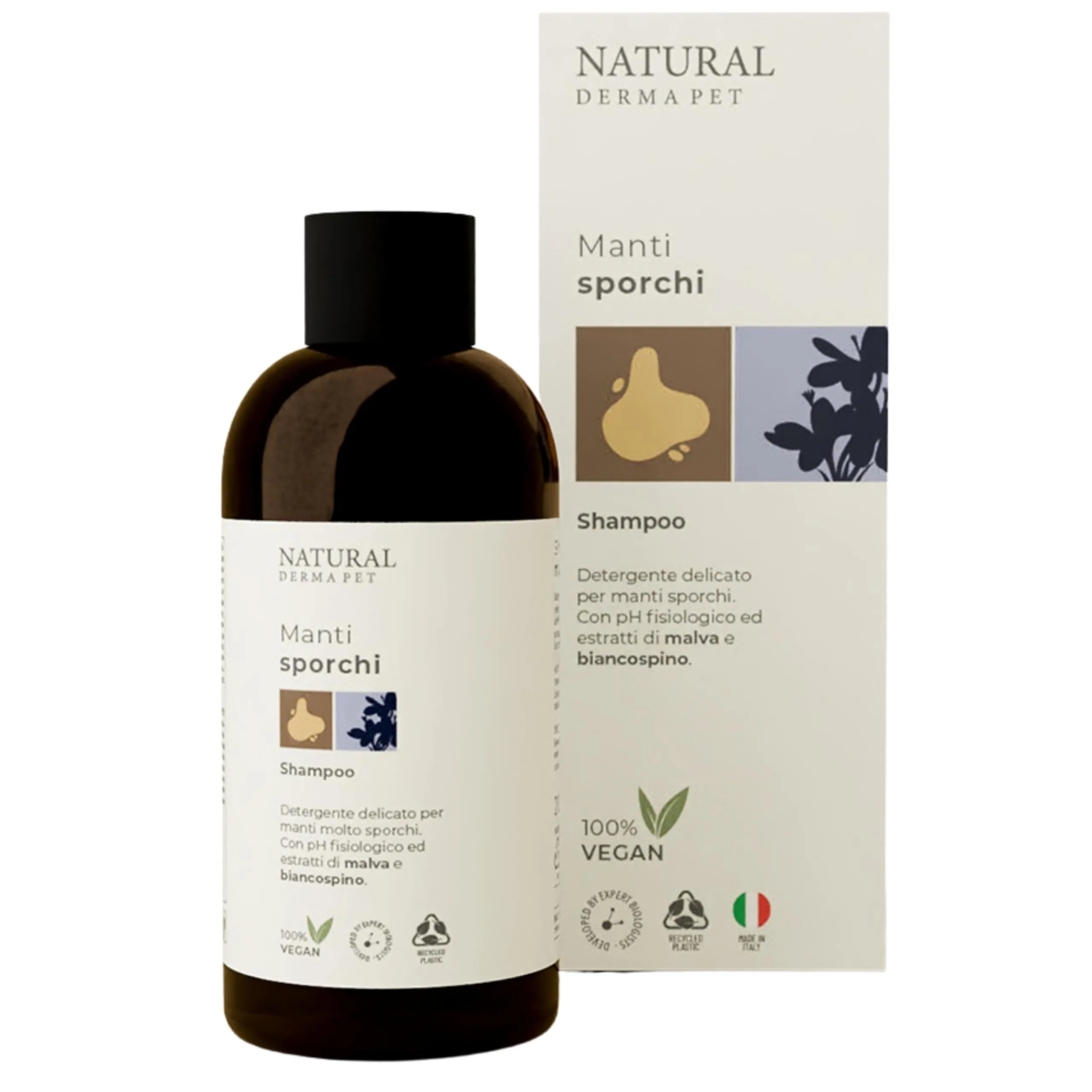 Natural Derma Pet Shampoo per Cani Manti Sporchi e Pelo Unto, 200 ml - immagine 1
