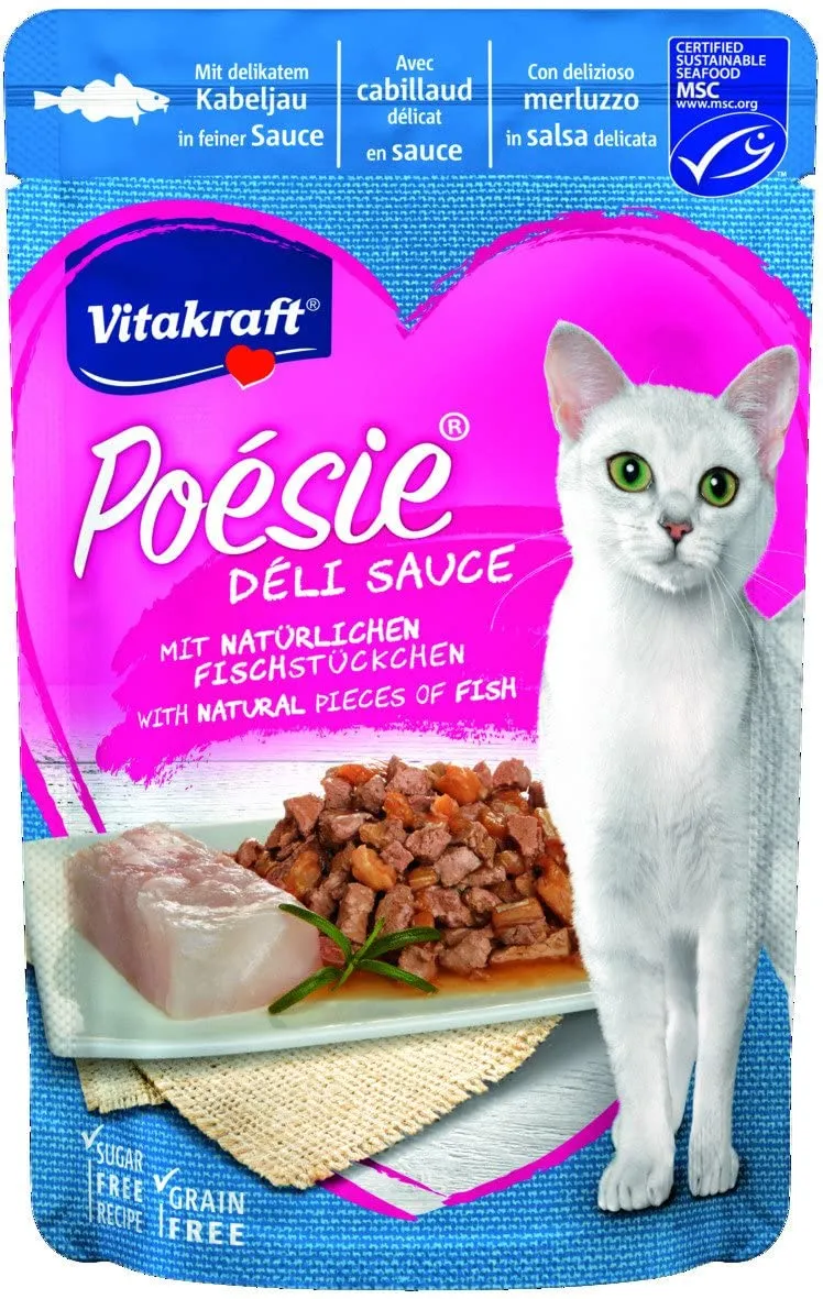 Vitakraft Poésie DéliSauce Merluzzo 85g - immagine 2