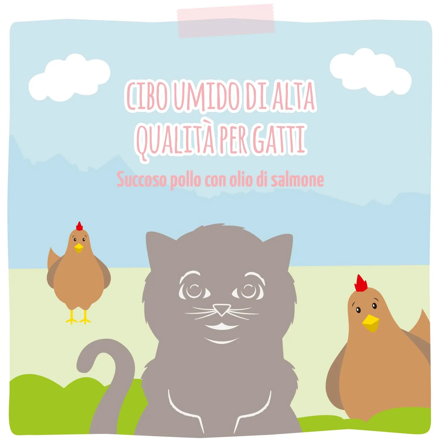 MjAMjAM Quetschie Kitten pollo succoso con olio di salmone, senza cereali, 12 x 125 g - immagine 5
