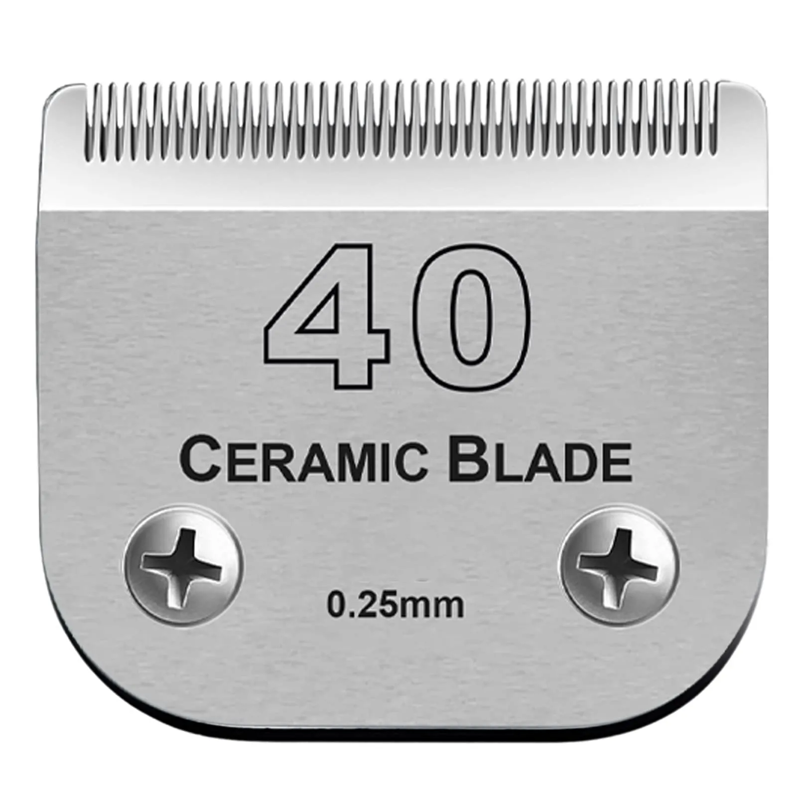 AUDOC Lame in Ceramica Staccabili per Tosatrice Cani, compatibili con Andis, Oster A5, Wahl serie KM, 0,25 mm (40#) - immagine 1