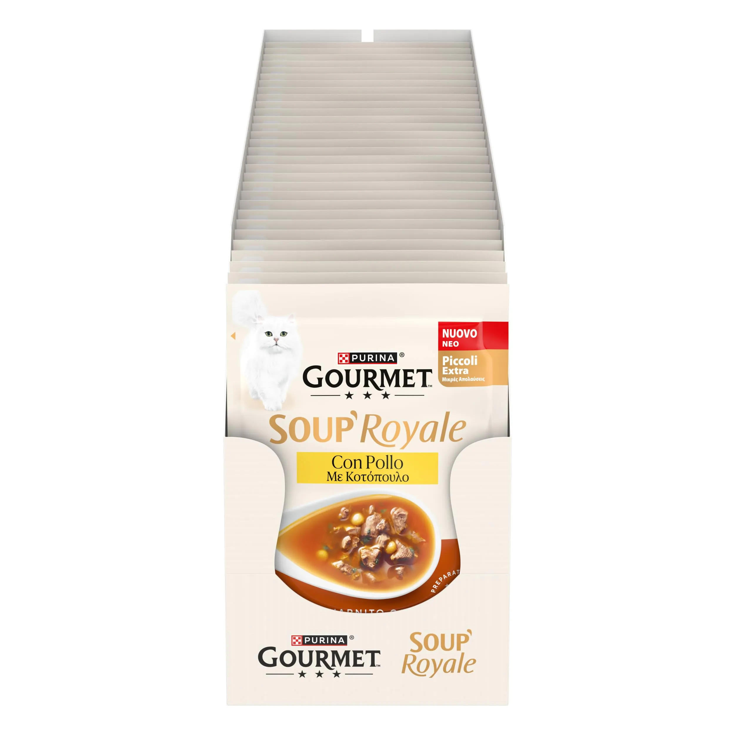 Gourmet Soup Royale Cibo Umido per Gatti Adulti, 30 Bustine da 45g - immagine 1