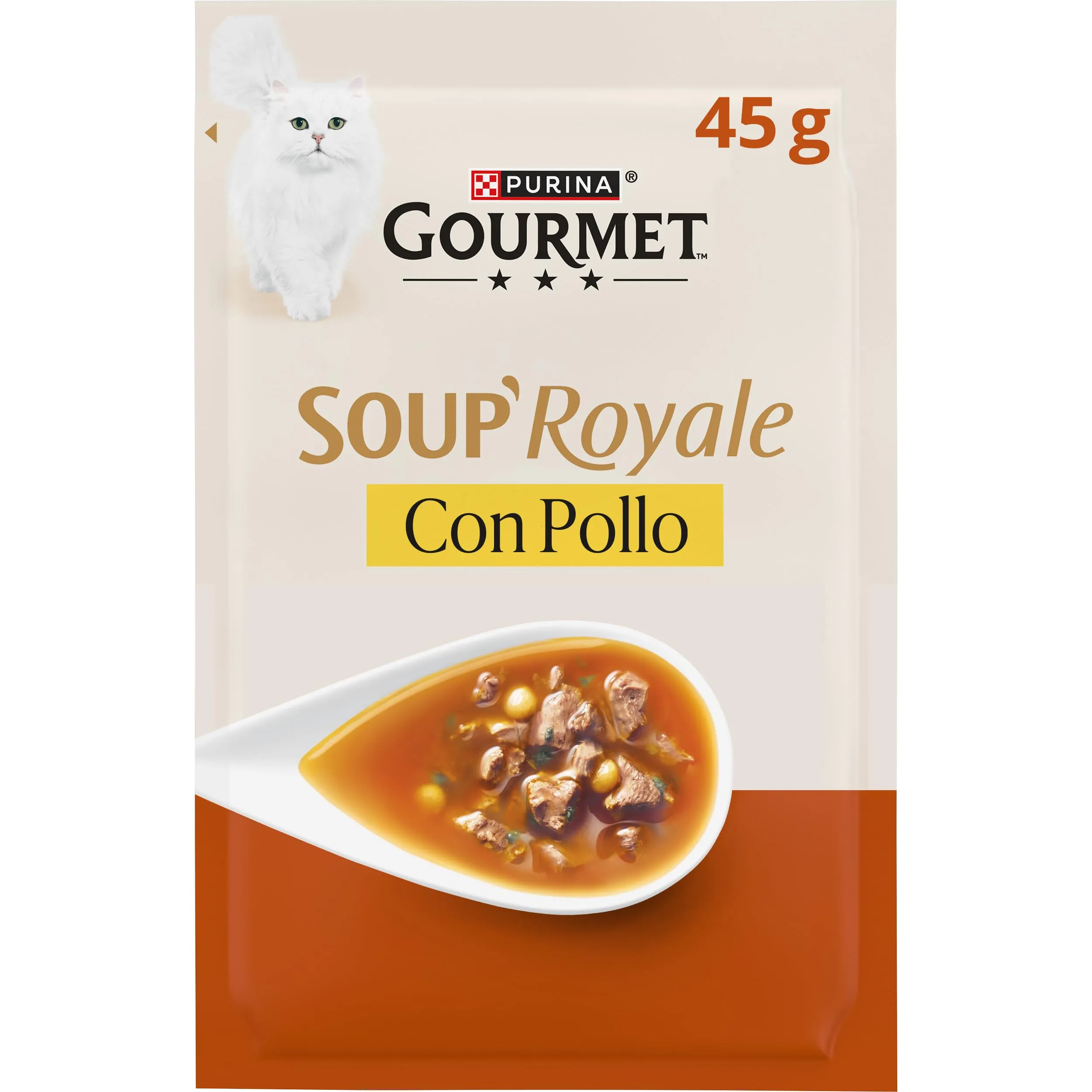 Gourmet Soup Royale Cibo Umido per Gatti Adulti, 30 Bustine da 45g - immagine 2